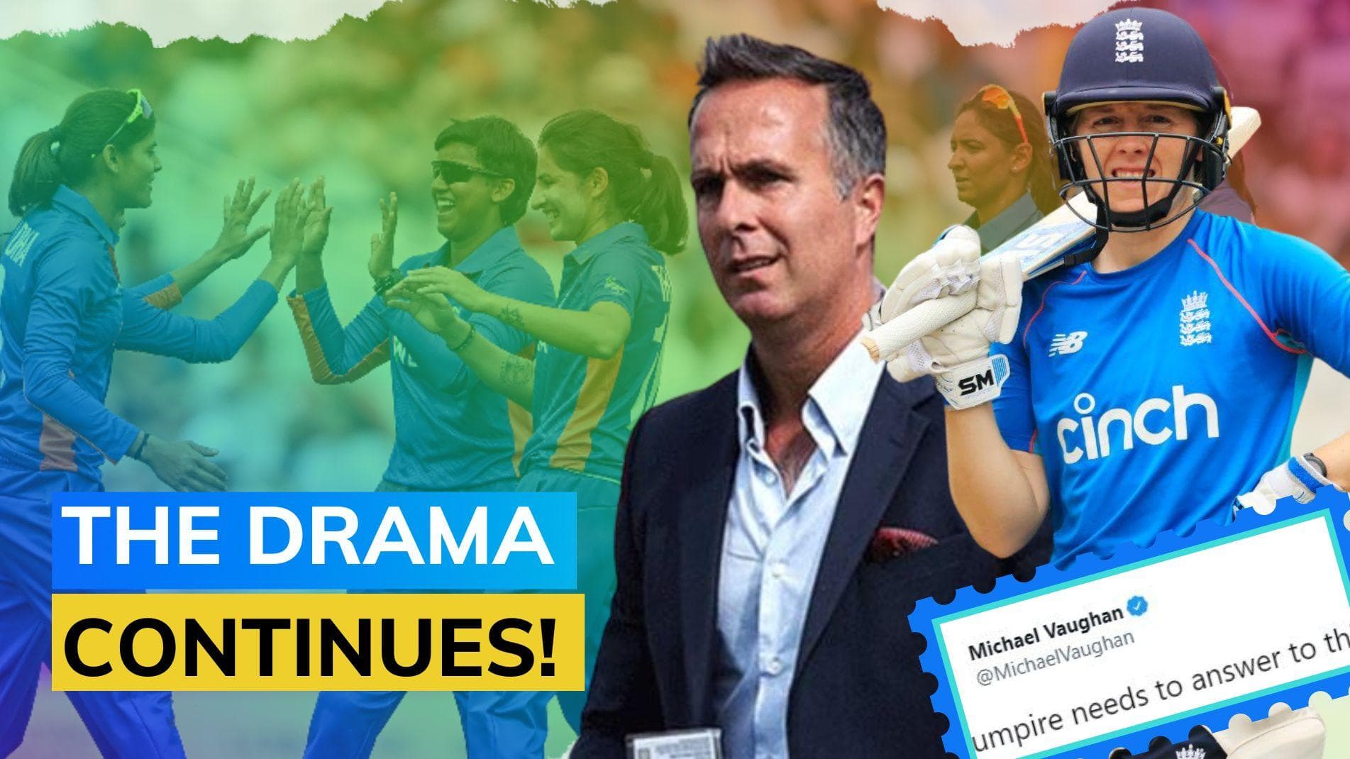 Deepti Sharma's claim, Heather Knight's accusation and Michael Vaughan put to shame