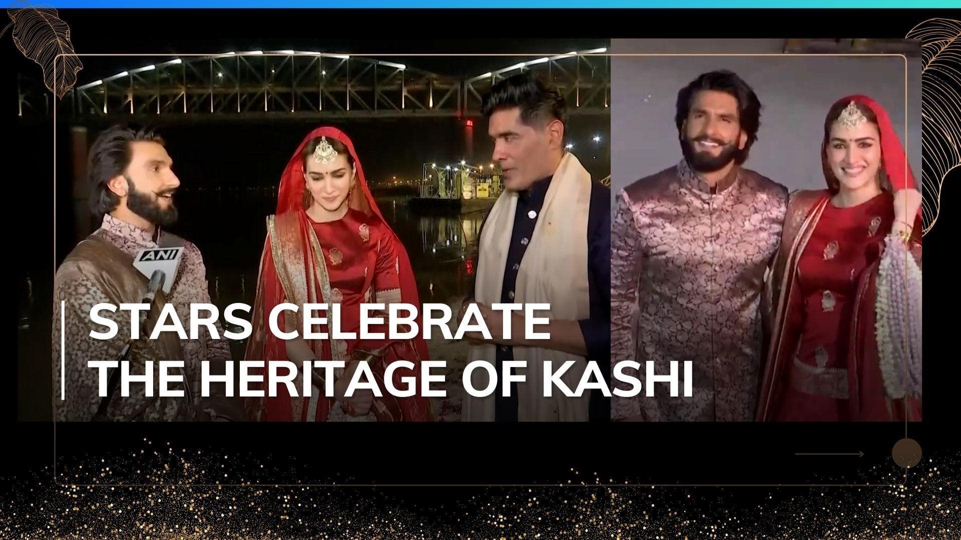 Ranveer Singh, Kriti Sanon walk the ramp for Manish Malhotra; visit Varanasi's Kashi Vishwanath Temple 