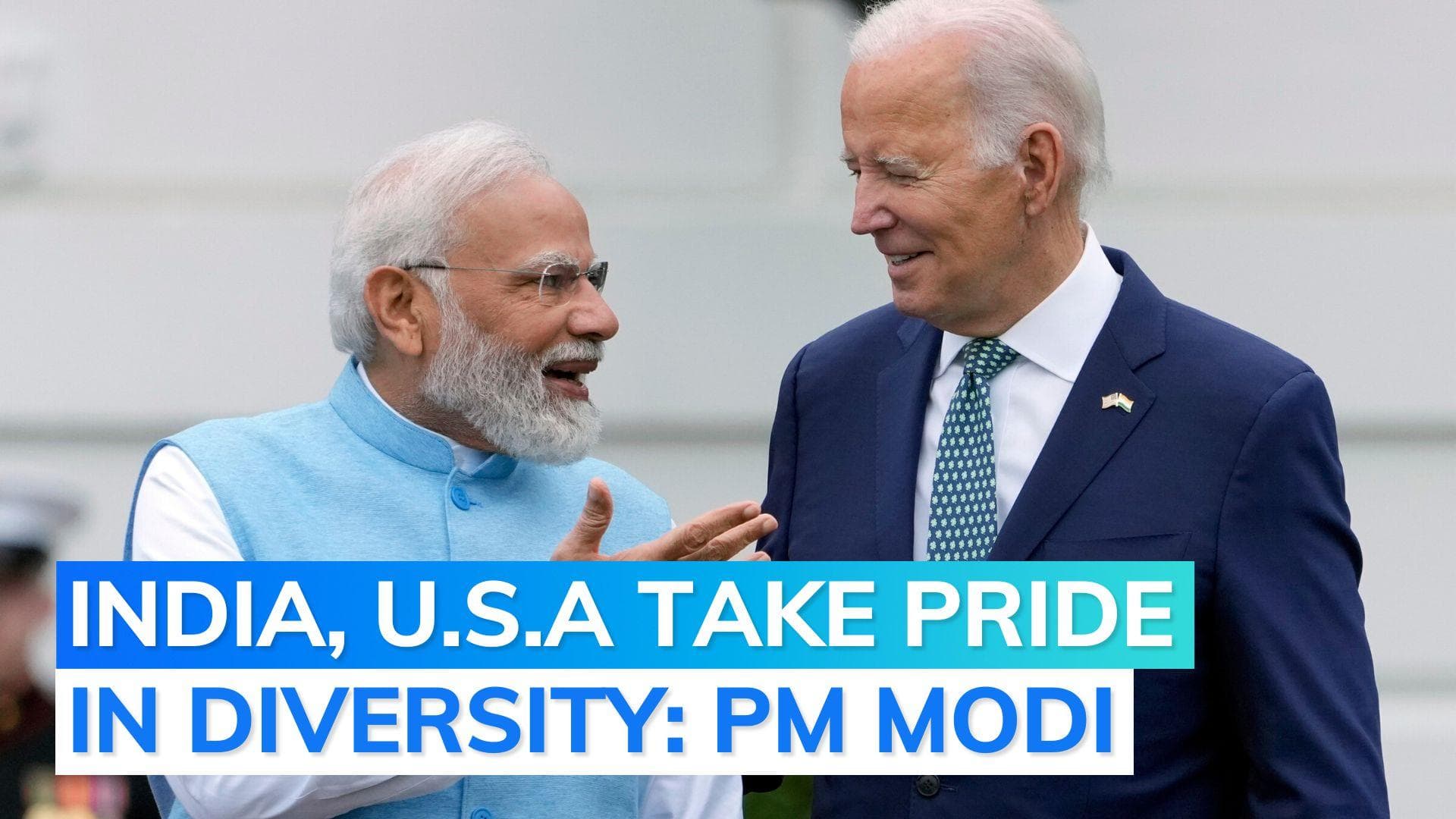 Watch | Huge cheer as PM Modi speaks during White House welcome