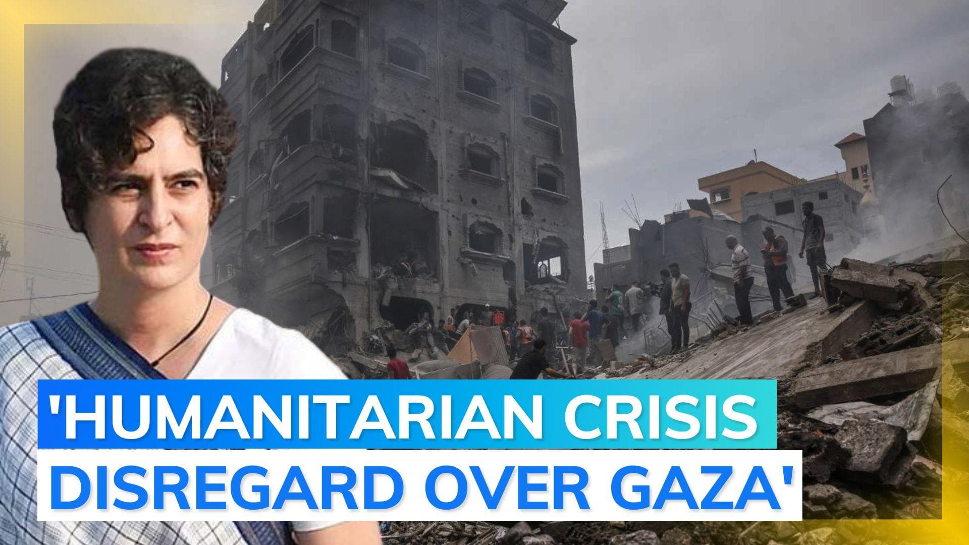 7000 Palestinians killed in Gaza: Priyanka Gandhi says all international laws violated
