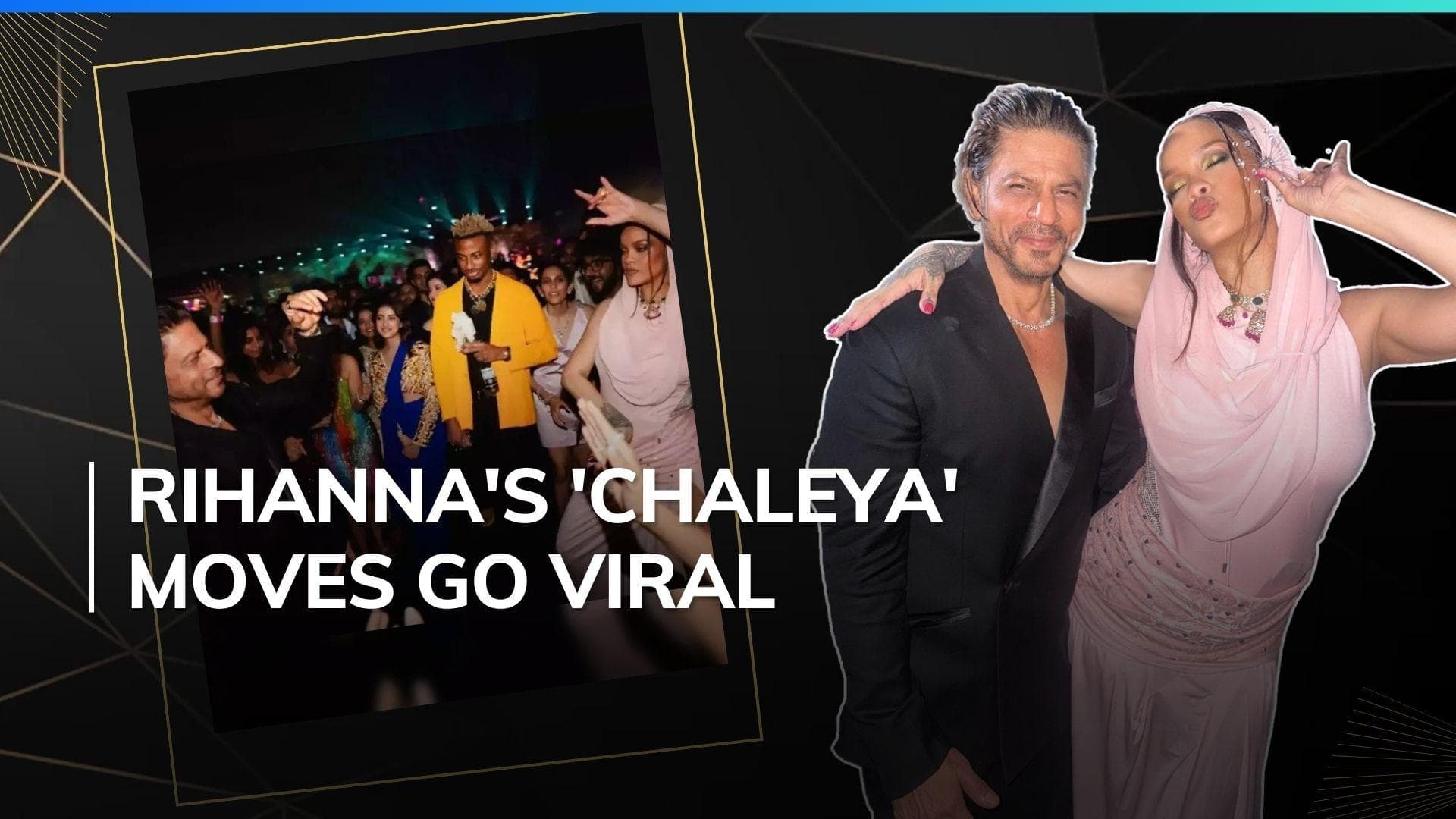 Rihanna grooving to Shah Rukh Khan's song 'Chaleya' at Jamnagar bash wows internet, watch viral video 