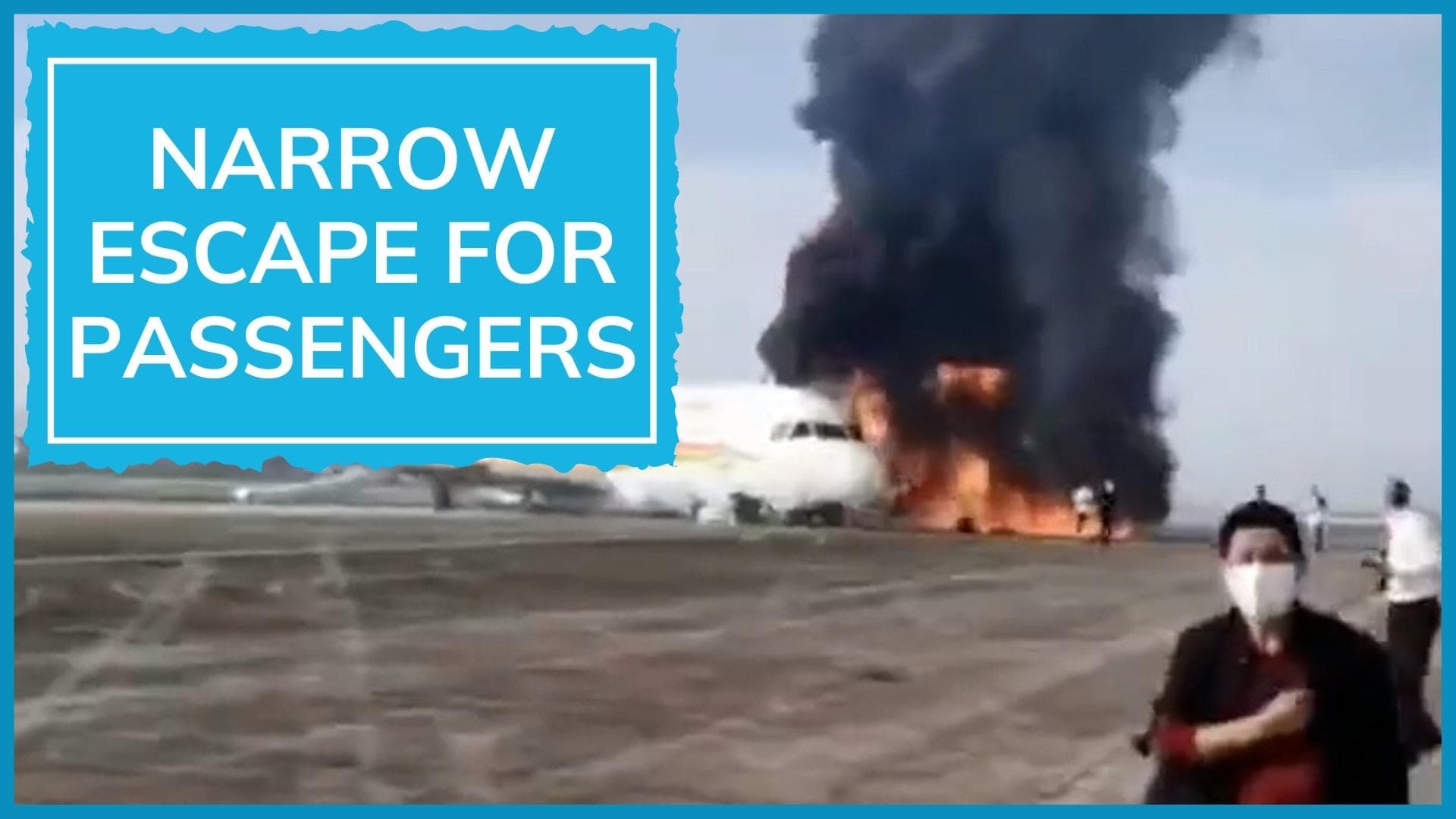 Watch | Tibet Airlines' plane in China veers off runway, catches fire; 25 injured