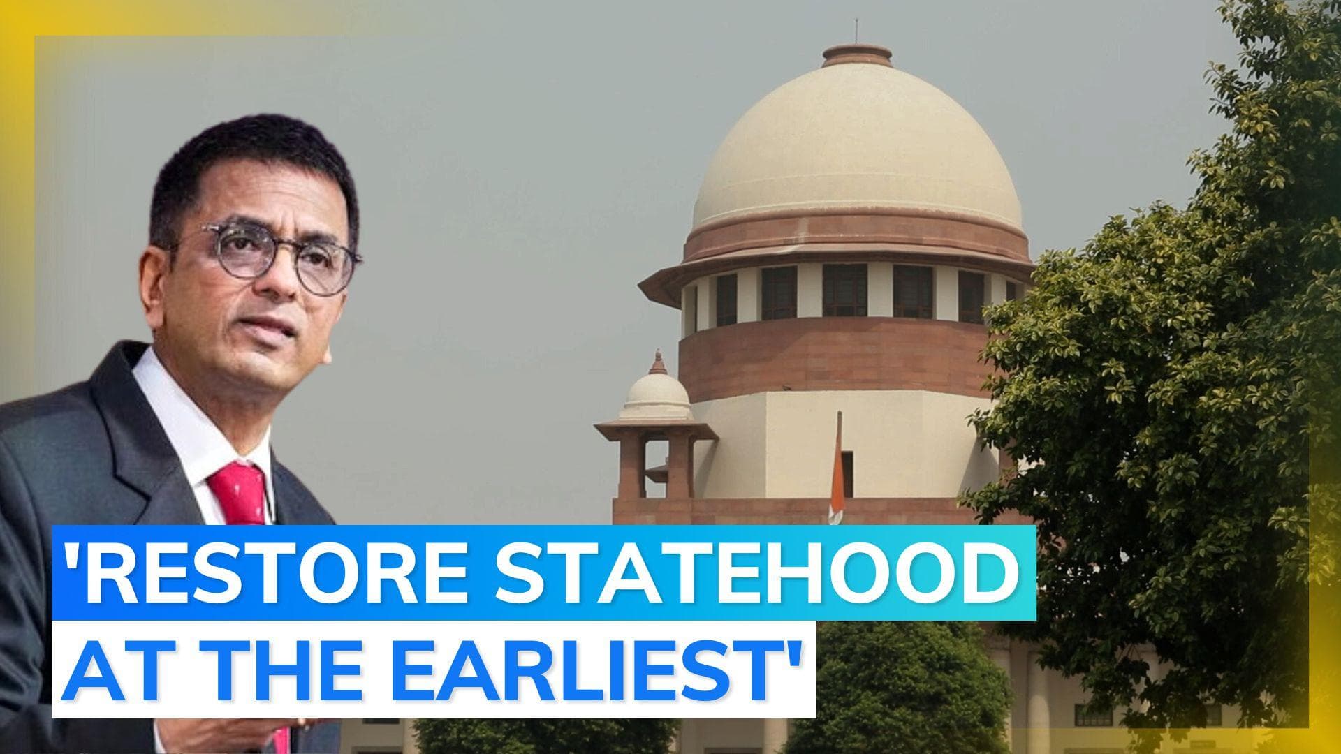 Hold J&K Assembly elections before September 30, 2024: CJI DY Chandrachud