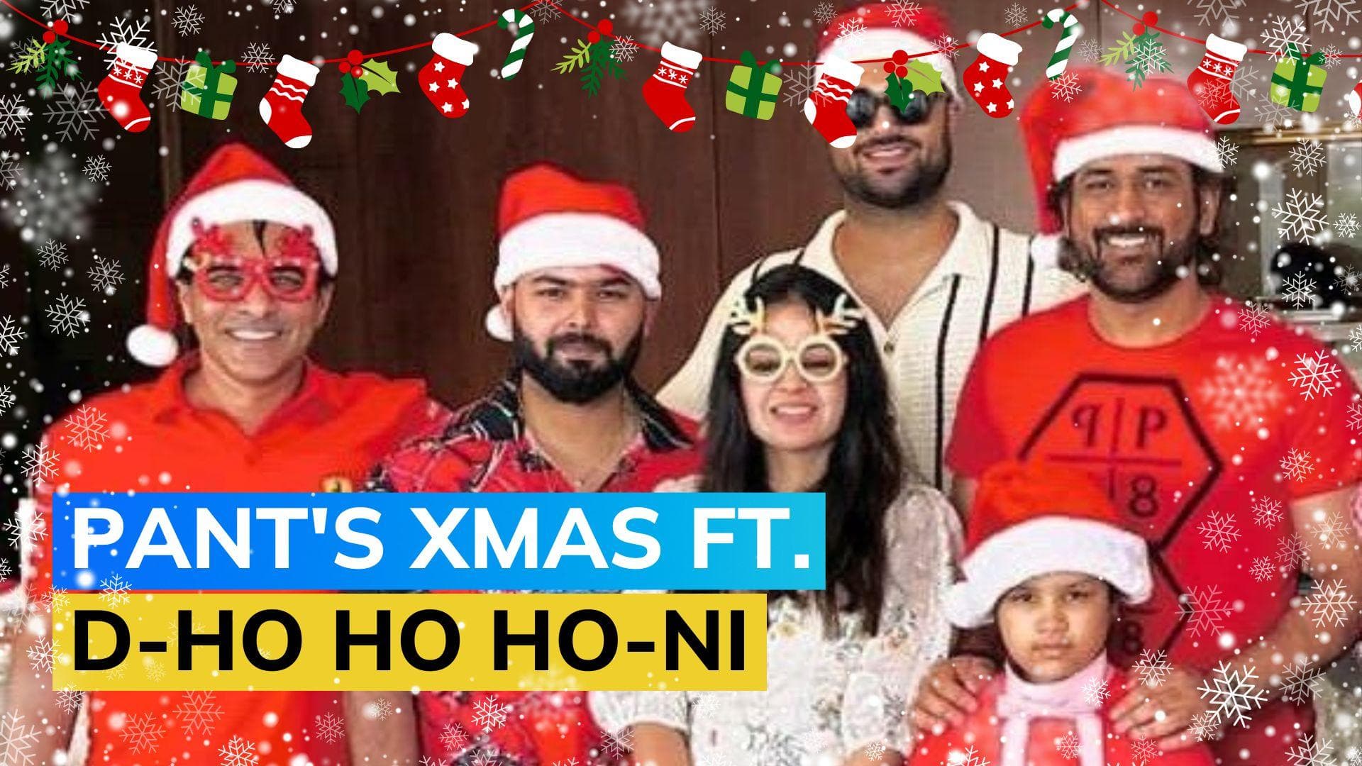 Rishabh Pant and MS Dhoni celebrate Christmas together, photo goes viral