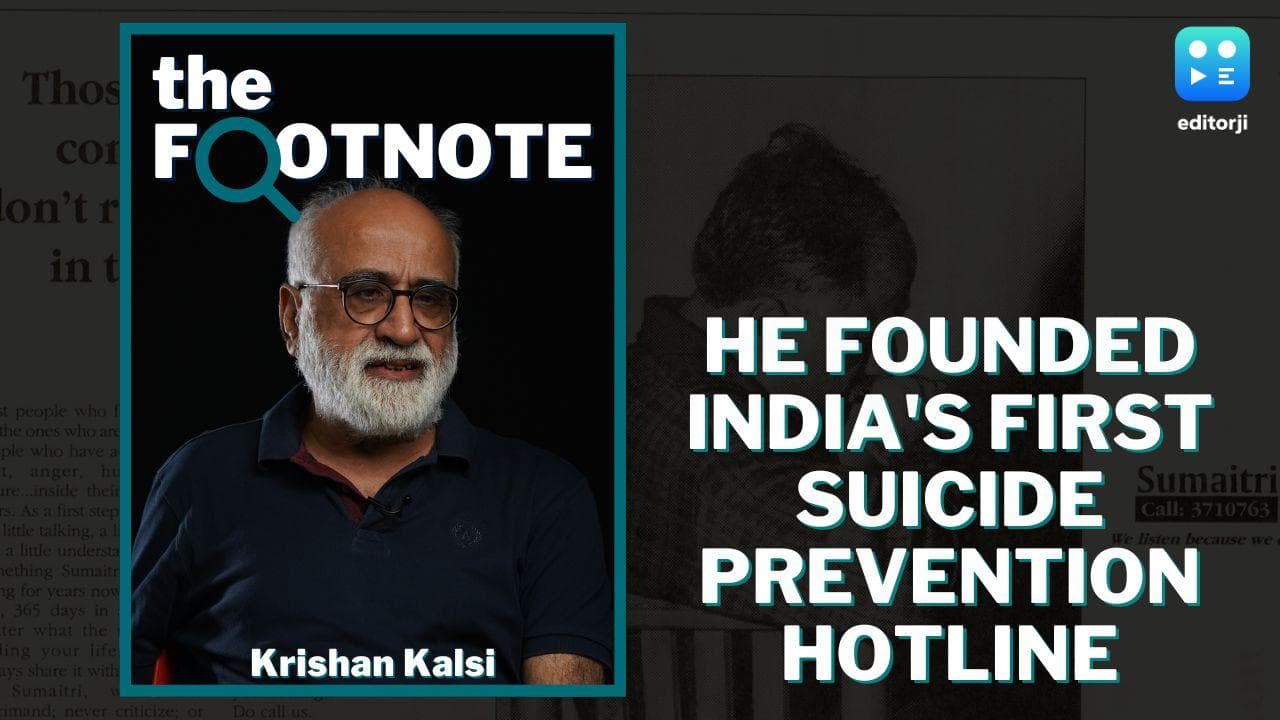 Sumaitri: one of India's first suicide prevention helplines with Krishan Kalsi | The Footnote 