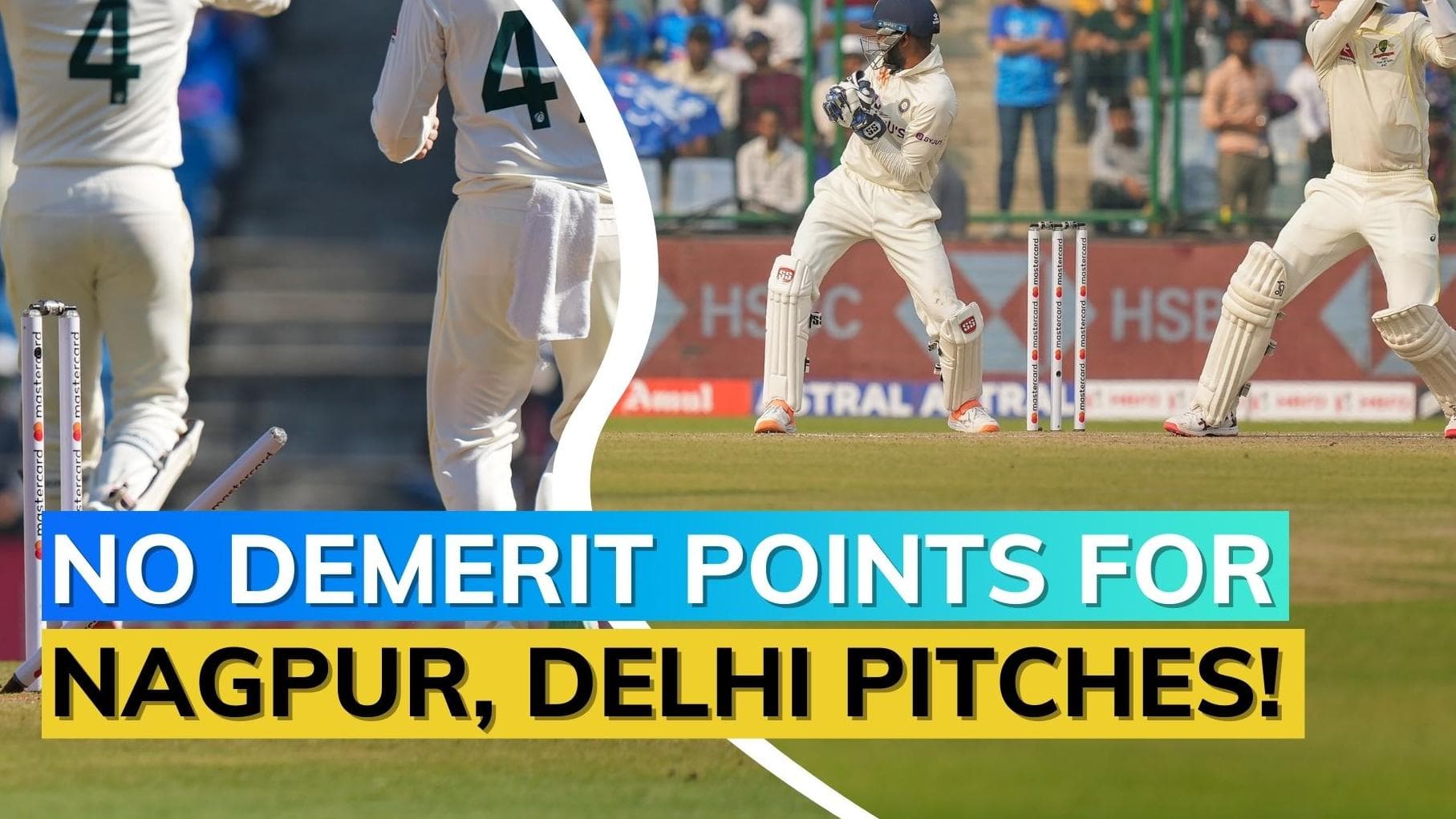 IND vs AUS: Nagpur & Delhi pitches rated 'average' by ICC Match Referee 