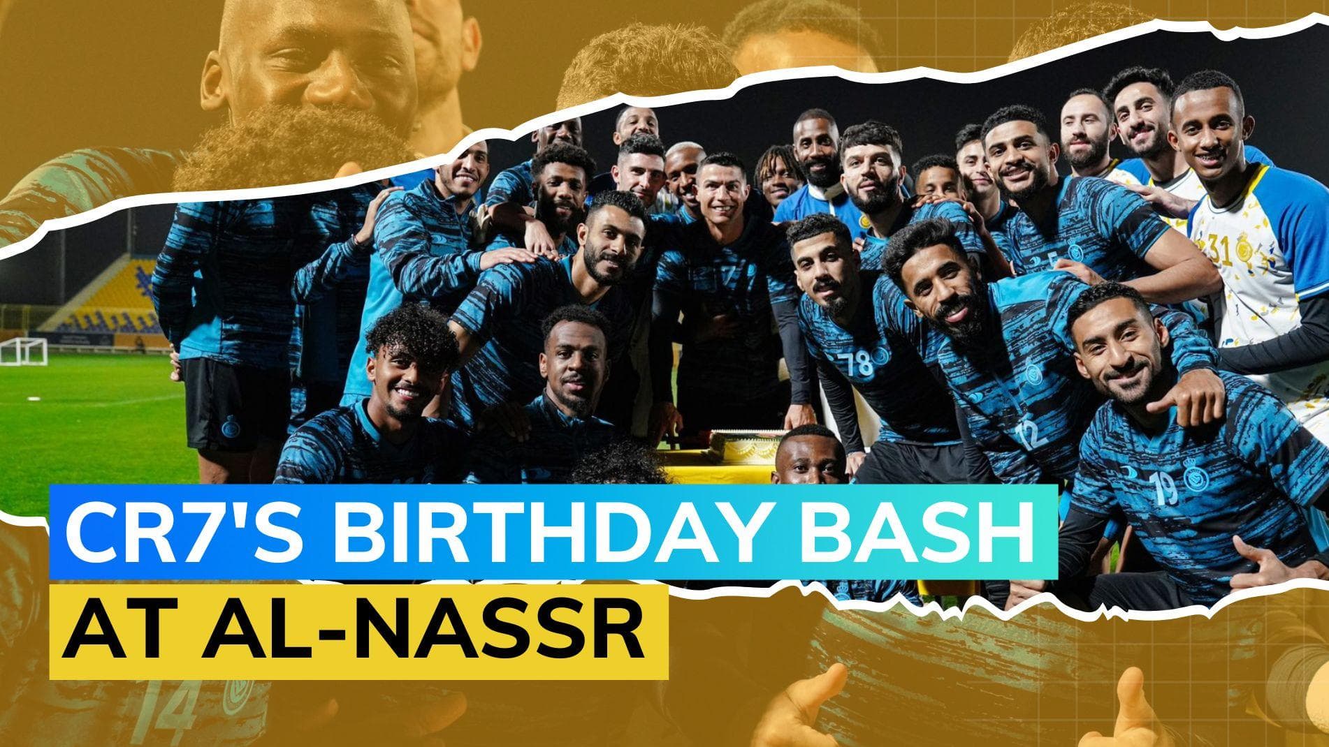 Cristiano Ronaldo celebrates birthday with Al Nassr teammates