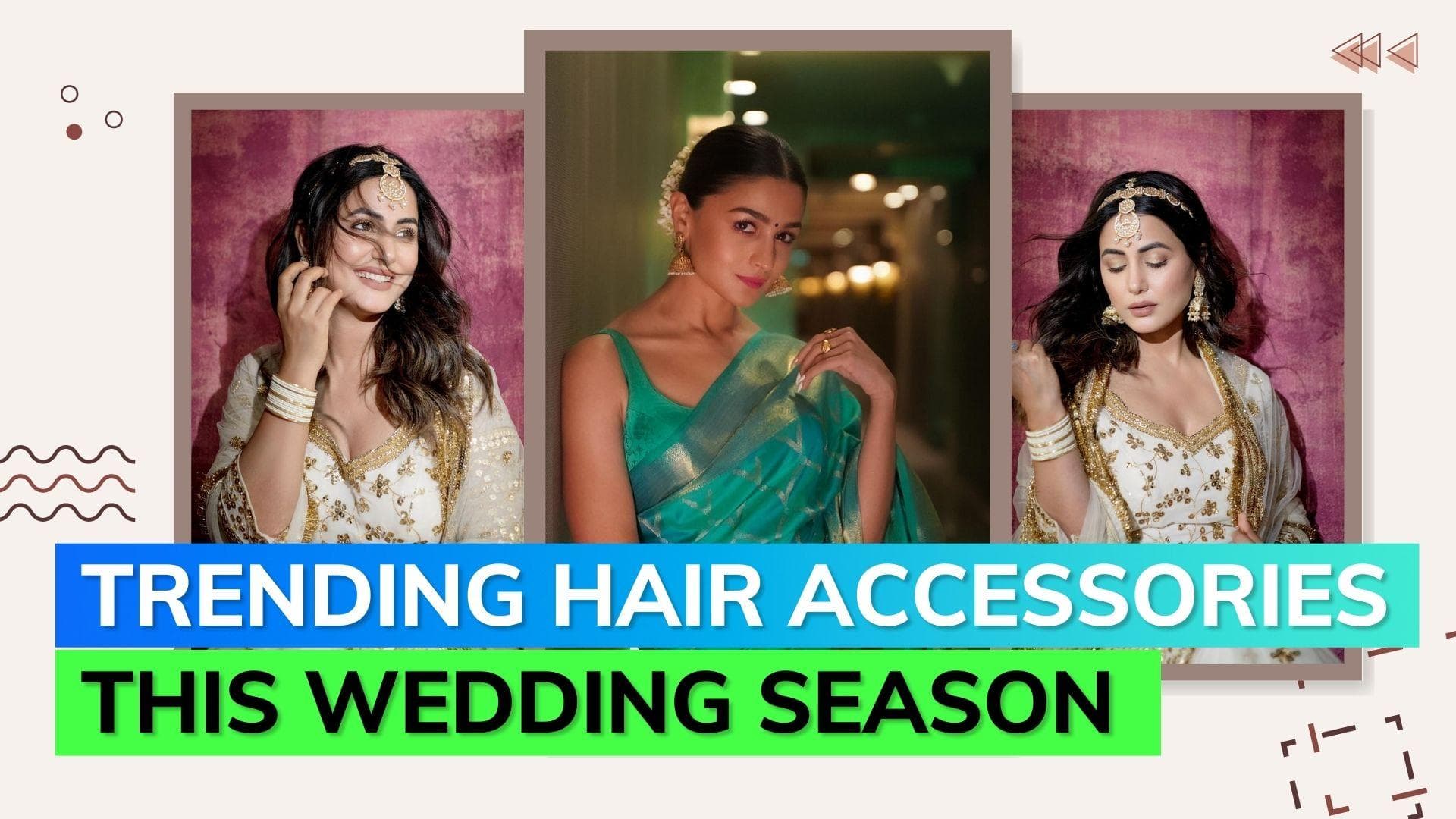 From classic gajras to sleek maang teeka, try these hair accessories this wedding season