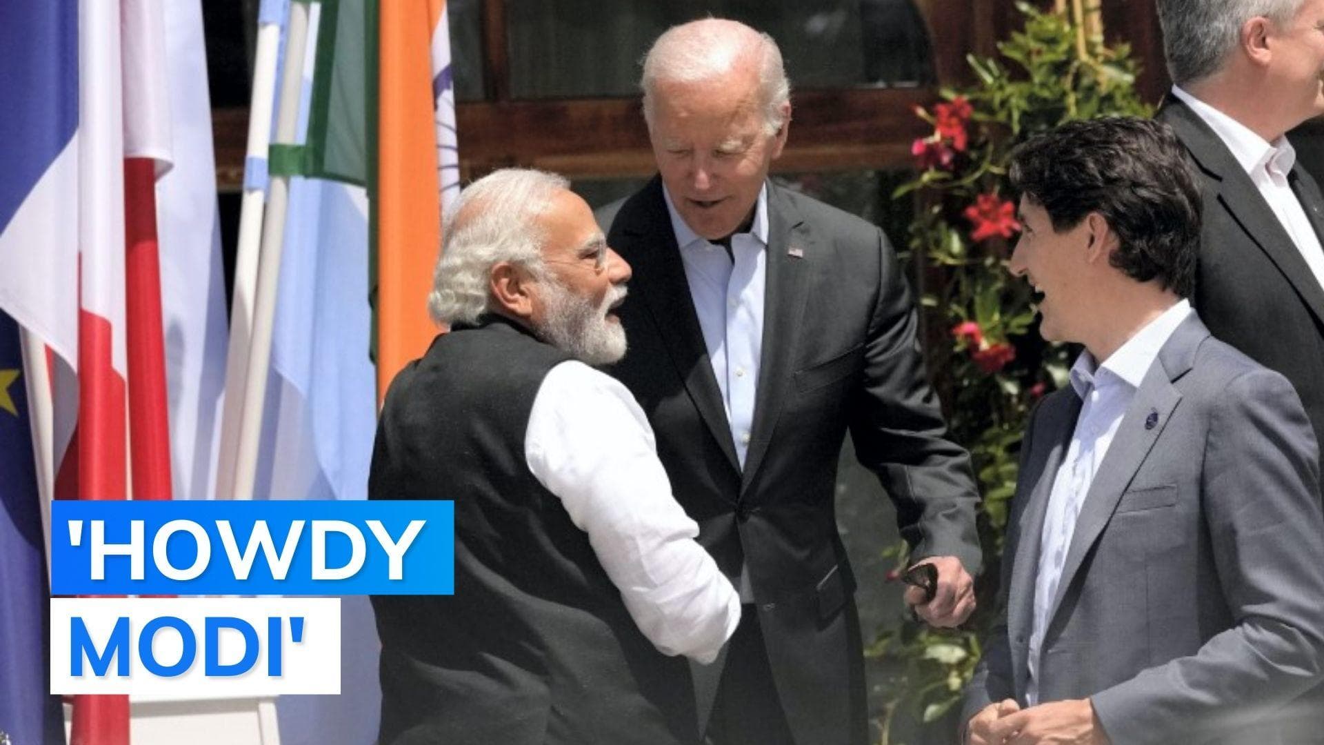 WATCH| Moment of bonhomie between PM Narendra Modi and US President Joe Biden ahead of G-7 summit