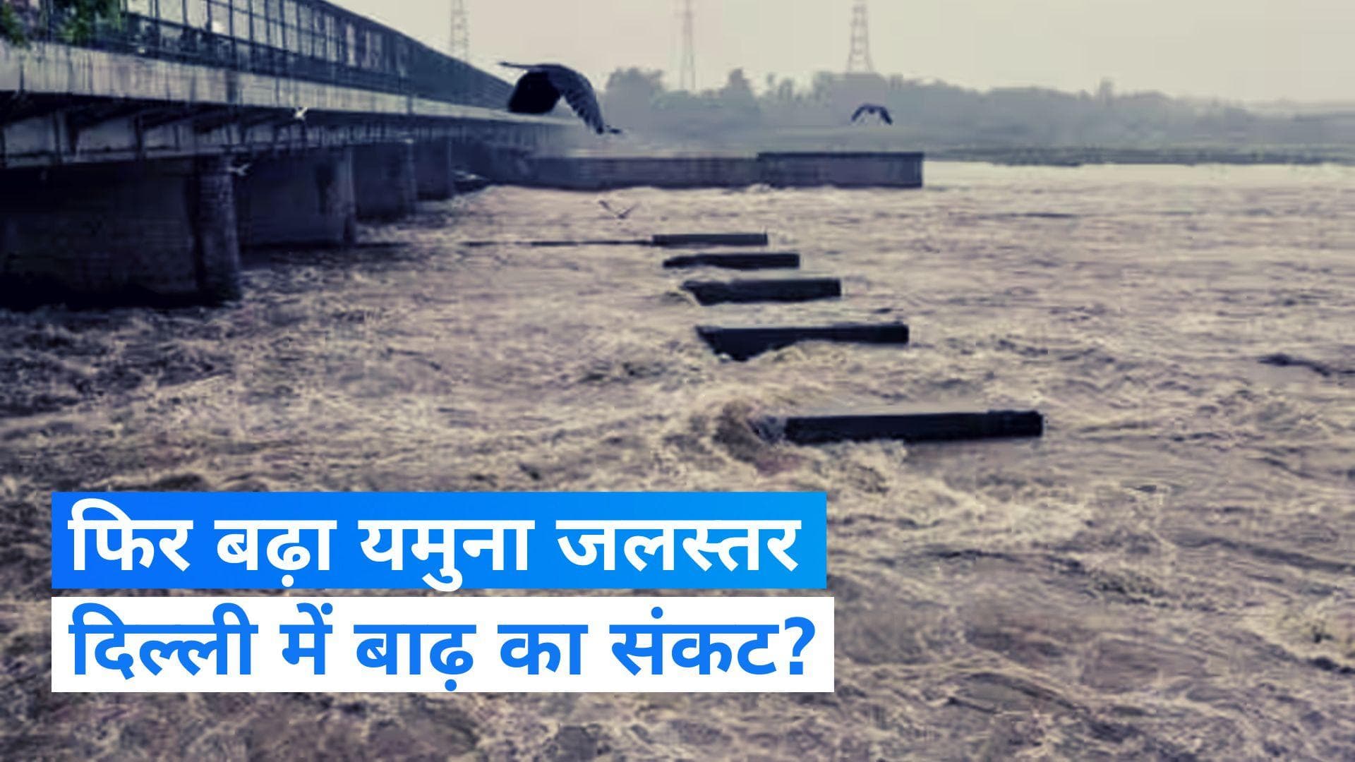 Yamuna Water Level: दिल्ली पर फिर मंडरा रहा है बाढ़ का खतरा !, यमुना का जलस्तर खतरे के निशान से ऊपर आया