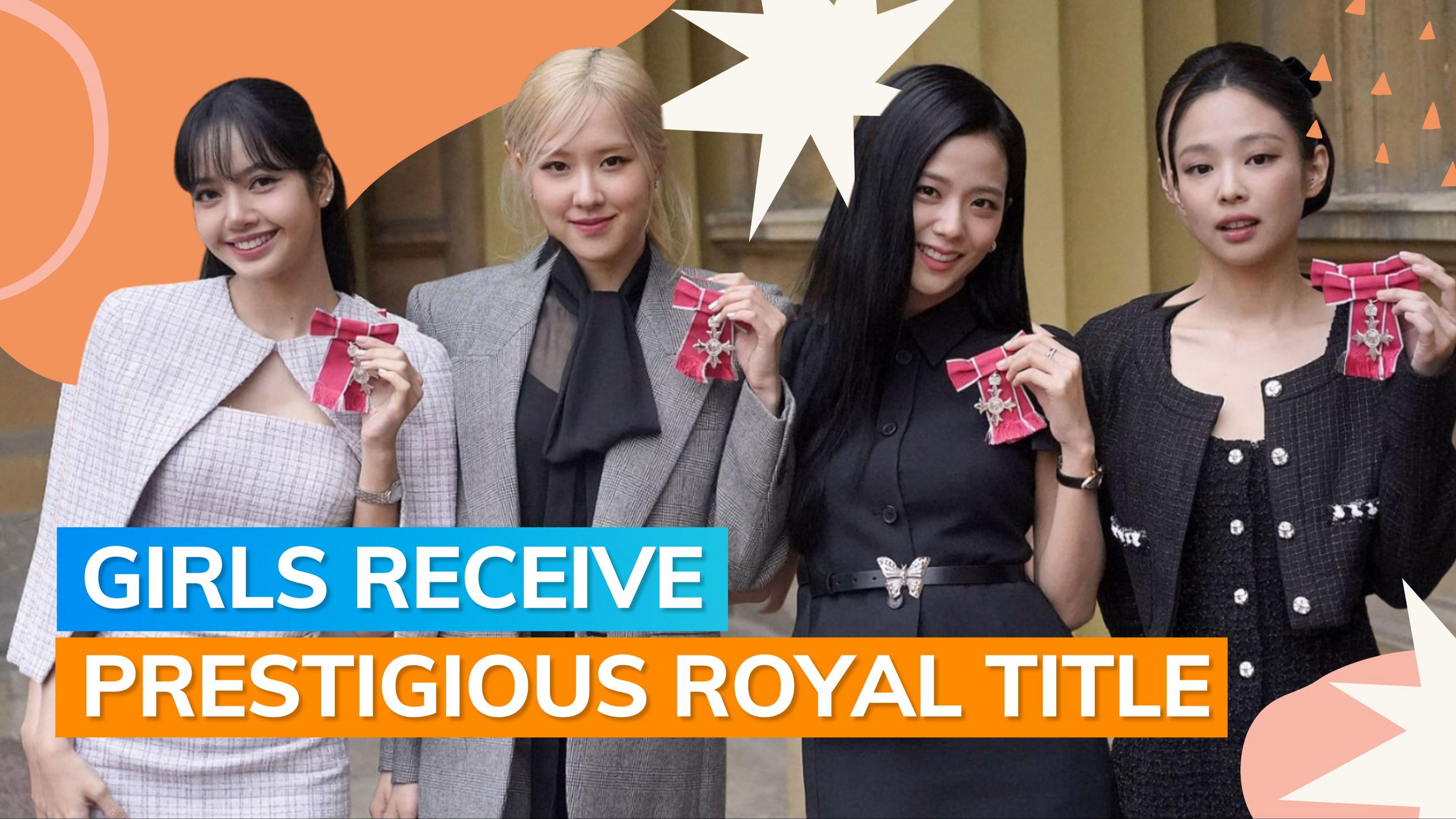 K-Pop band BLACKPINK honoured with MBE by King Charles III at Buckingham Palace | Watch