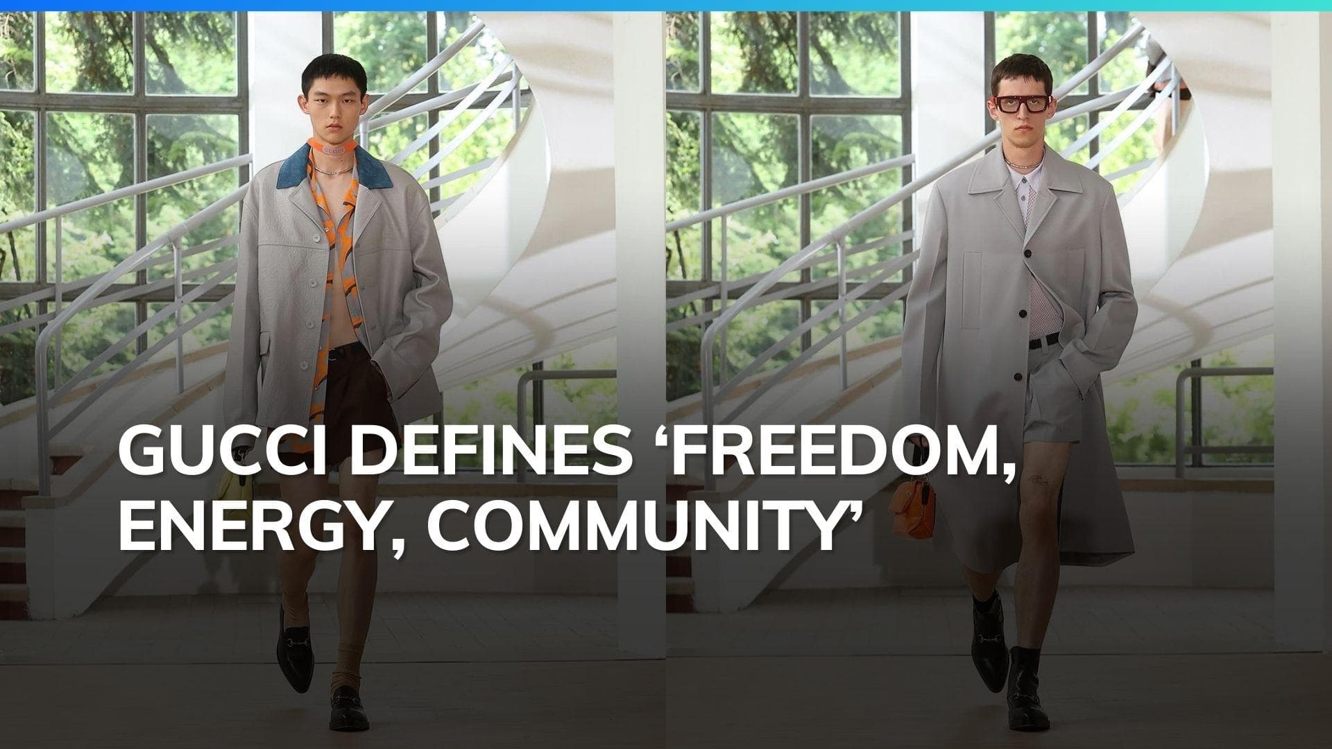 Gucci unveils its Spring Summer 2025 collection for men, it's Sabato De Sarno's third collection 