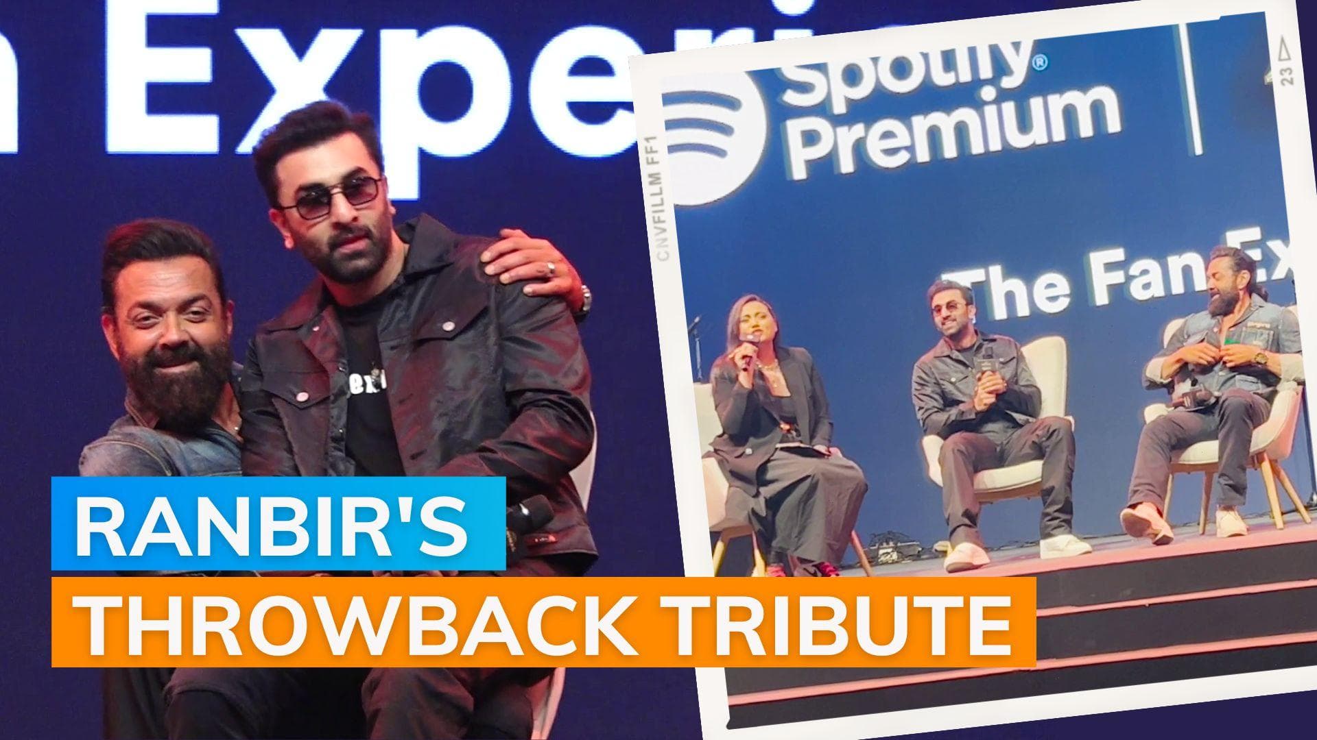 Animal music launch: Ranbir Kapoor takes Bobby in complete nostalgia as he dances on his groovy tracks