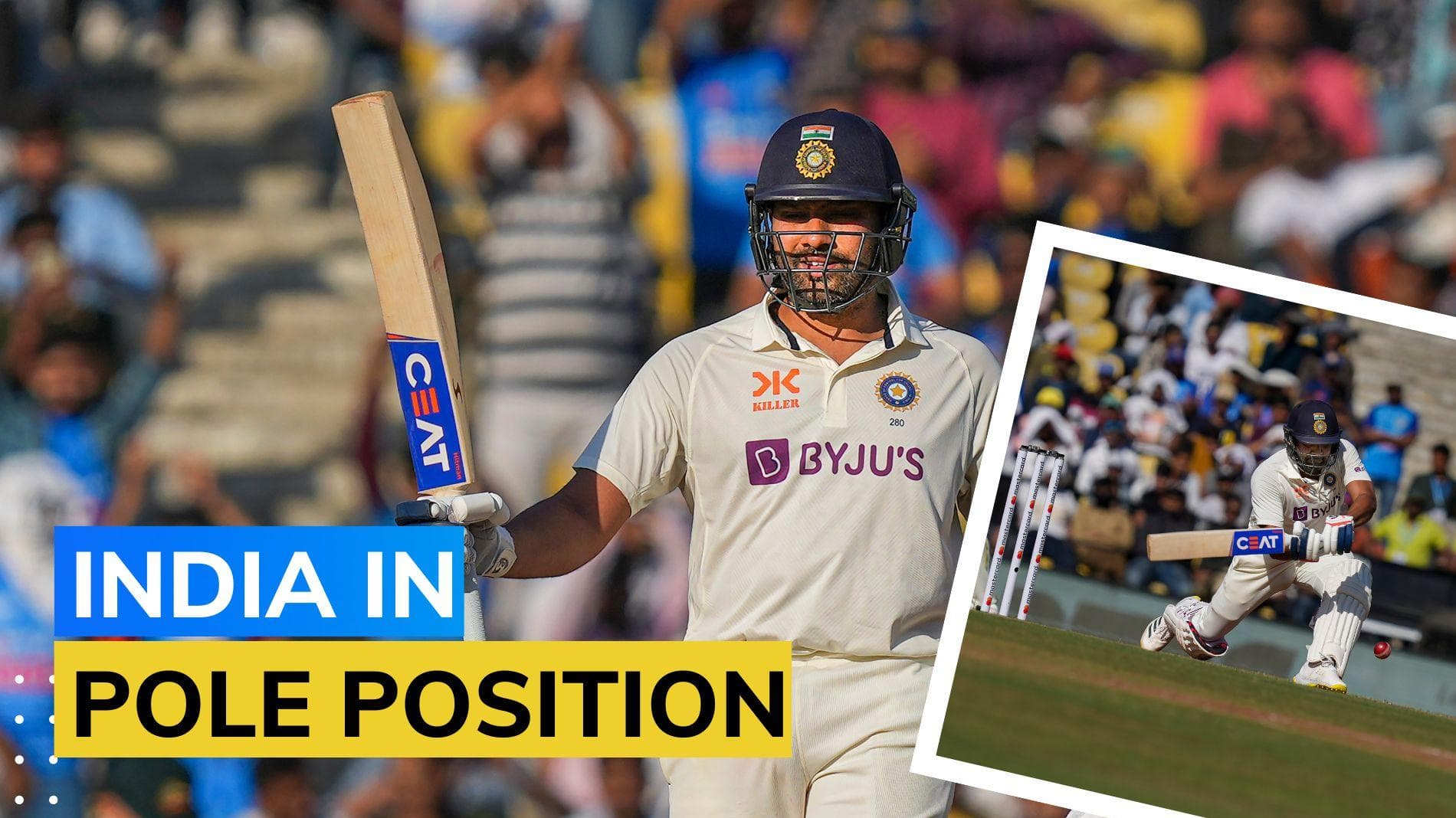 IND vs AUS, 1st Test: Rohit Sharma scores stunning half-century to put India in driver's seat