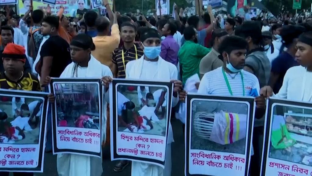 Bangladesh temple attacks: Man seen placing Quran at Durga Puja pandal arrested