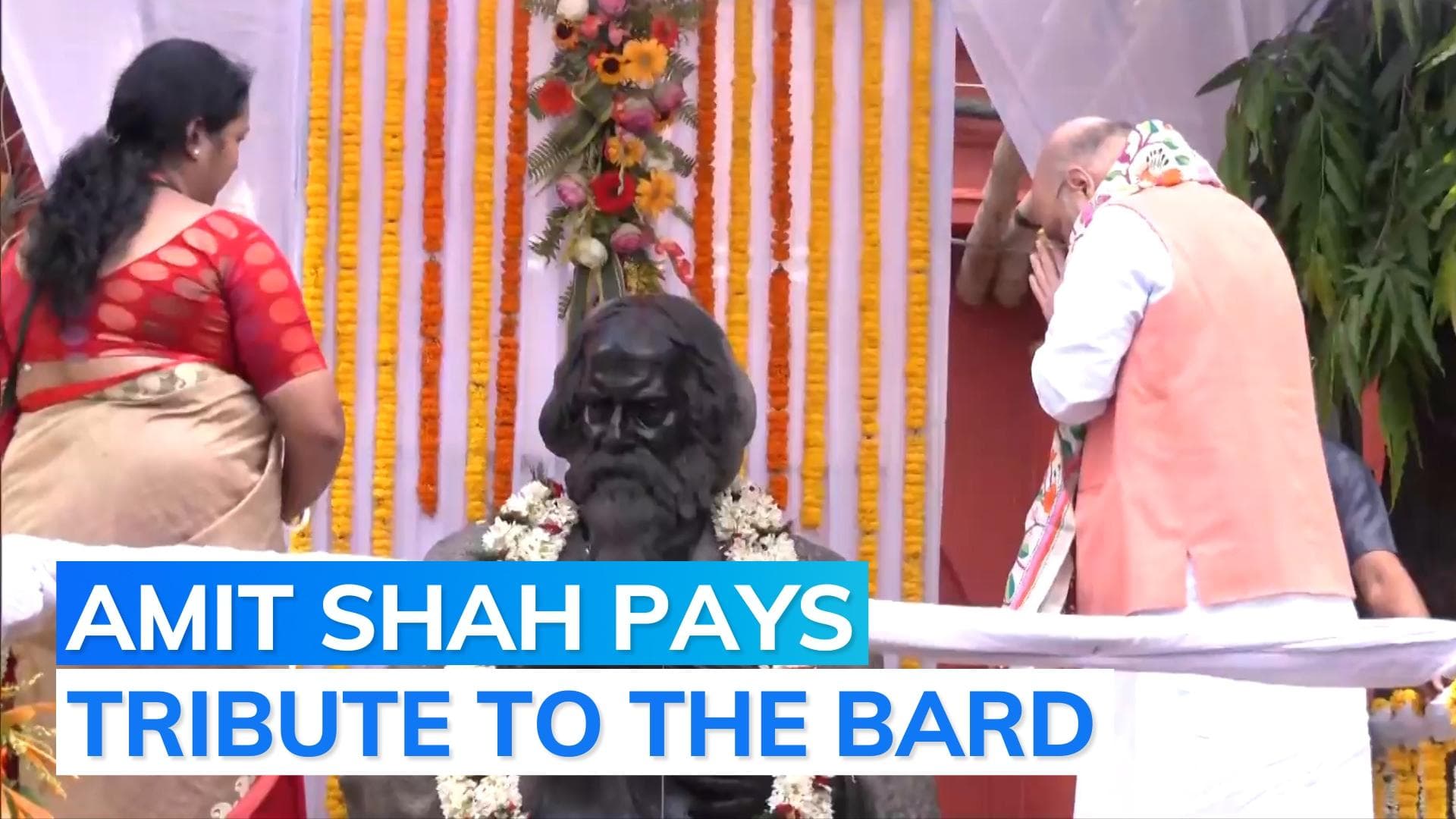Rabindranath Tagore birth anniversary: Amit Shah pays tributes at Nobel laureate's ancestral home