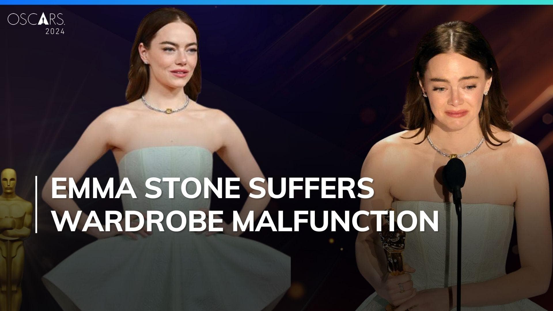 Emma Stone's Louis Vuitton gown 'breaks' while performing with Ryan Gosling, actor says 'Don’t look...'