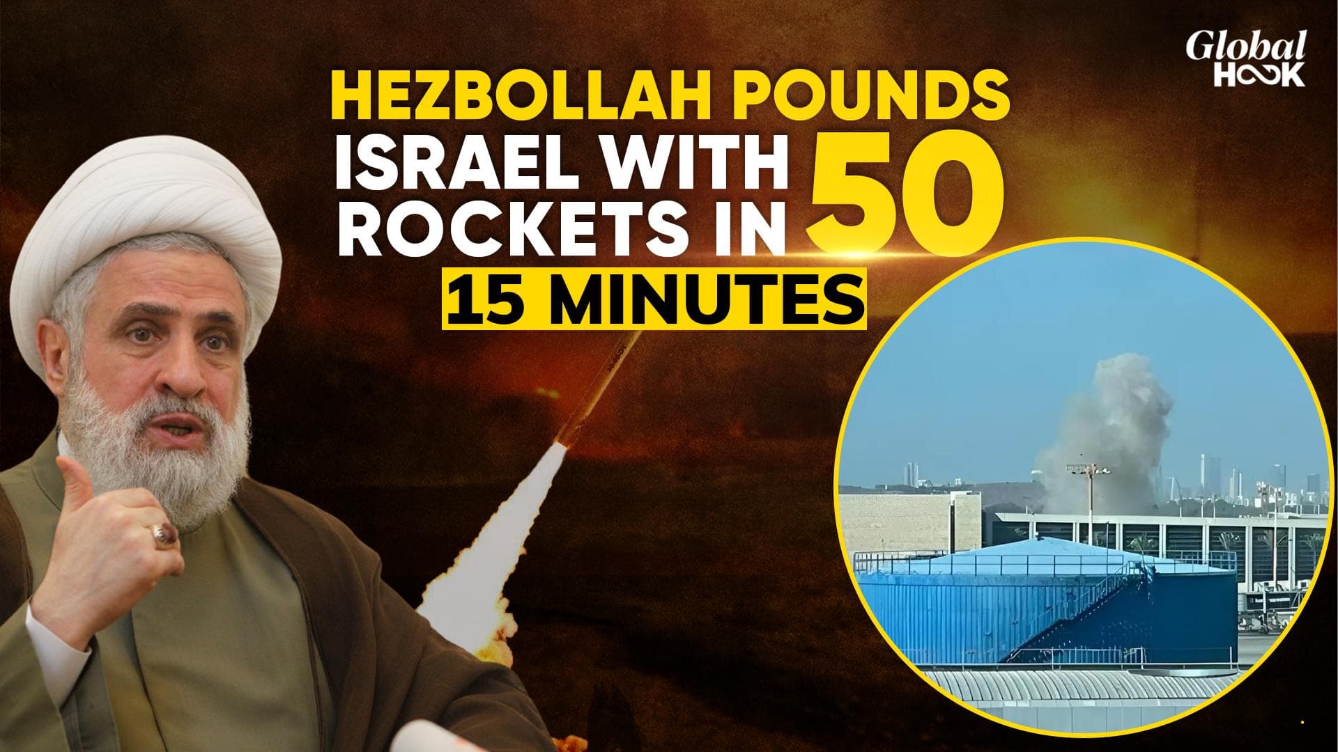 Hezbollah New Missile Fateh 110 Hit 3 Strategic Ares In Israel Including Main Airport, IDF Soldier Killed