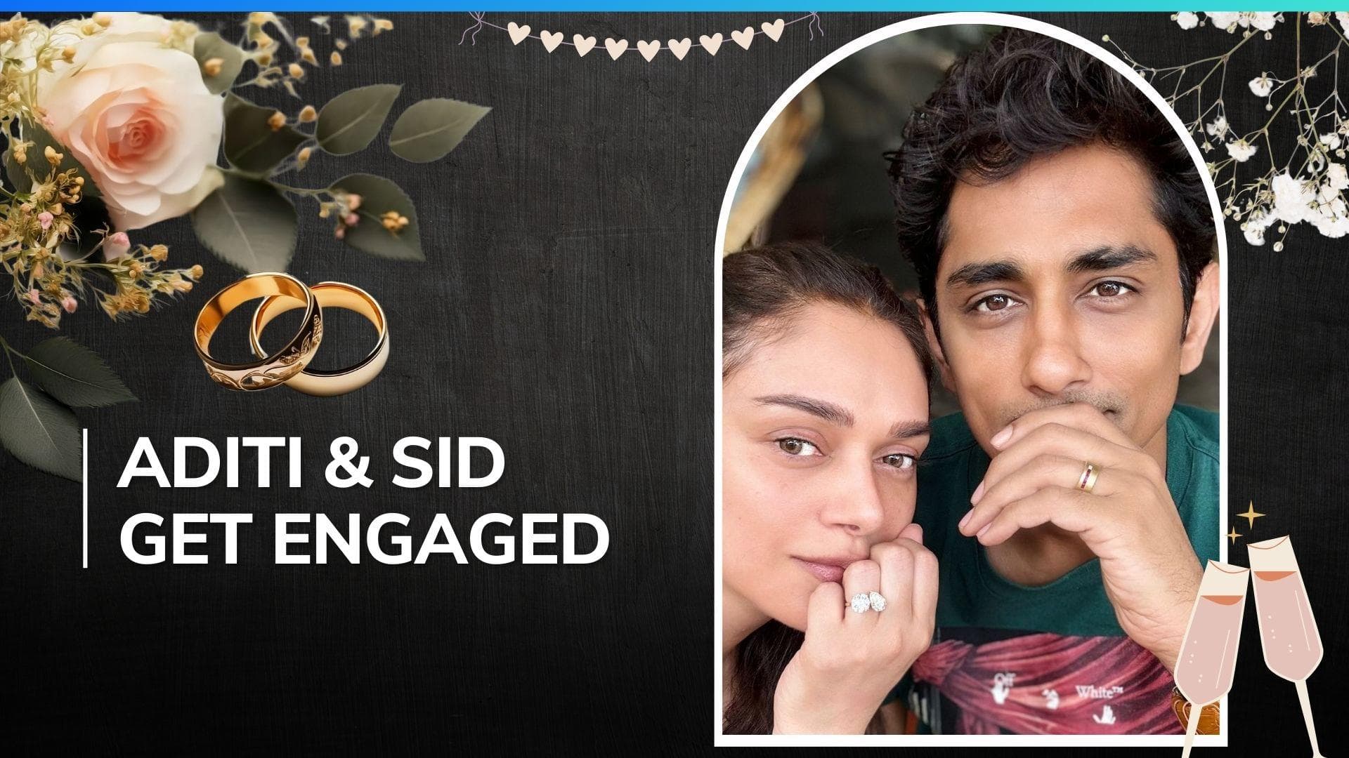 Aditi Rao Hydari confirms engagement with Siddharth, couple flaunts their rings in the romantic post 