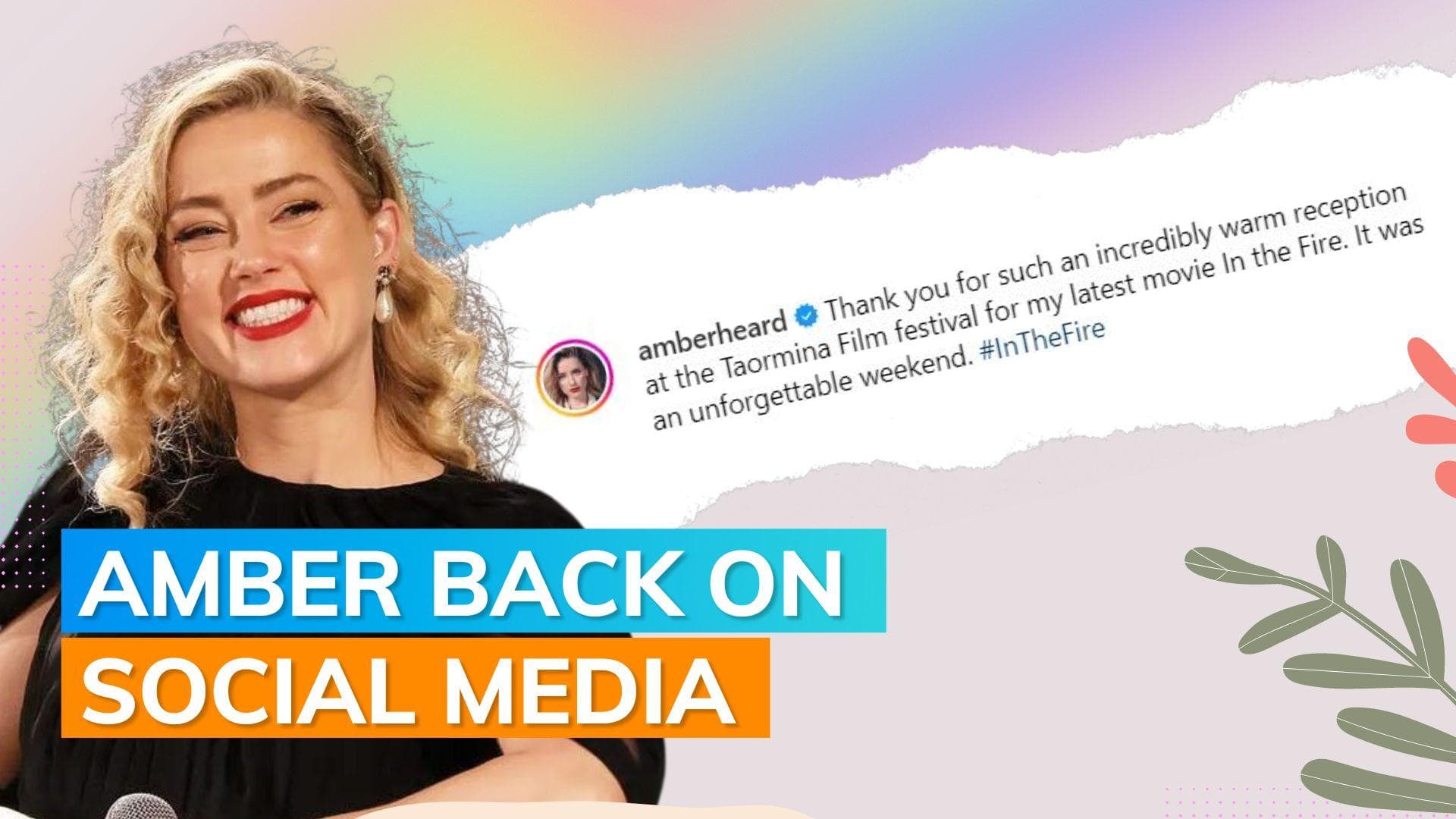 Amber Heard shares 1st Instagram post months after losing defamation trial against Johnny Depp