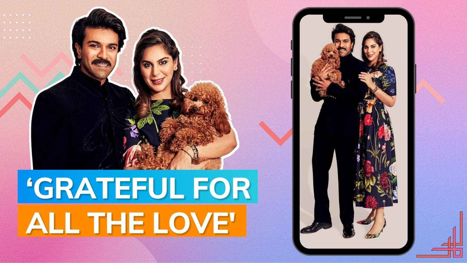 Ram Charan and Upasana thank their fans for love with a dedicated post