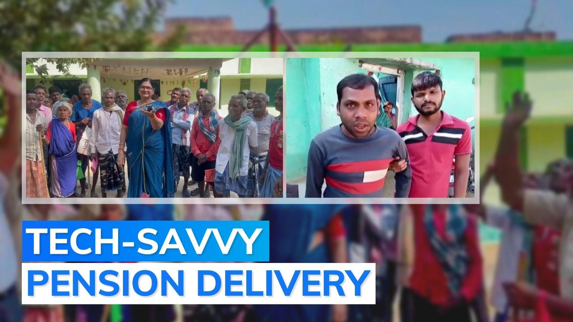 Trending: this Odisha village used drone to deliver pension to a disabled man
