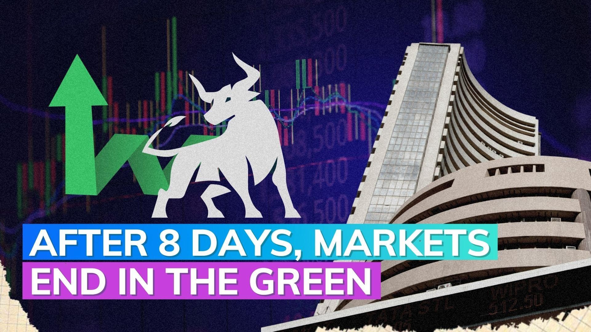 Markets bounce back after 8 days of fall; end nearly 1% higher