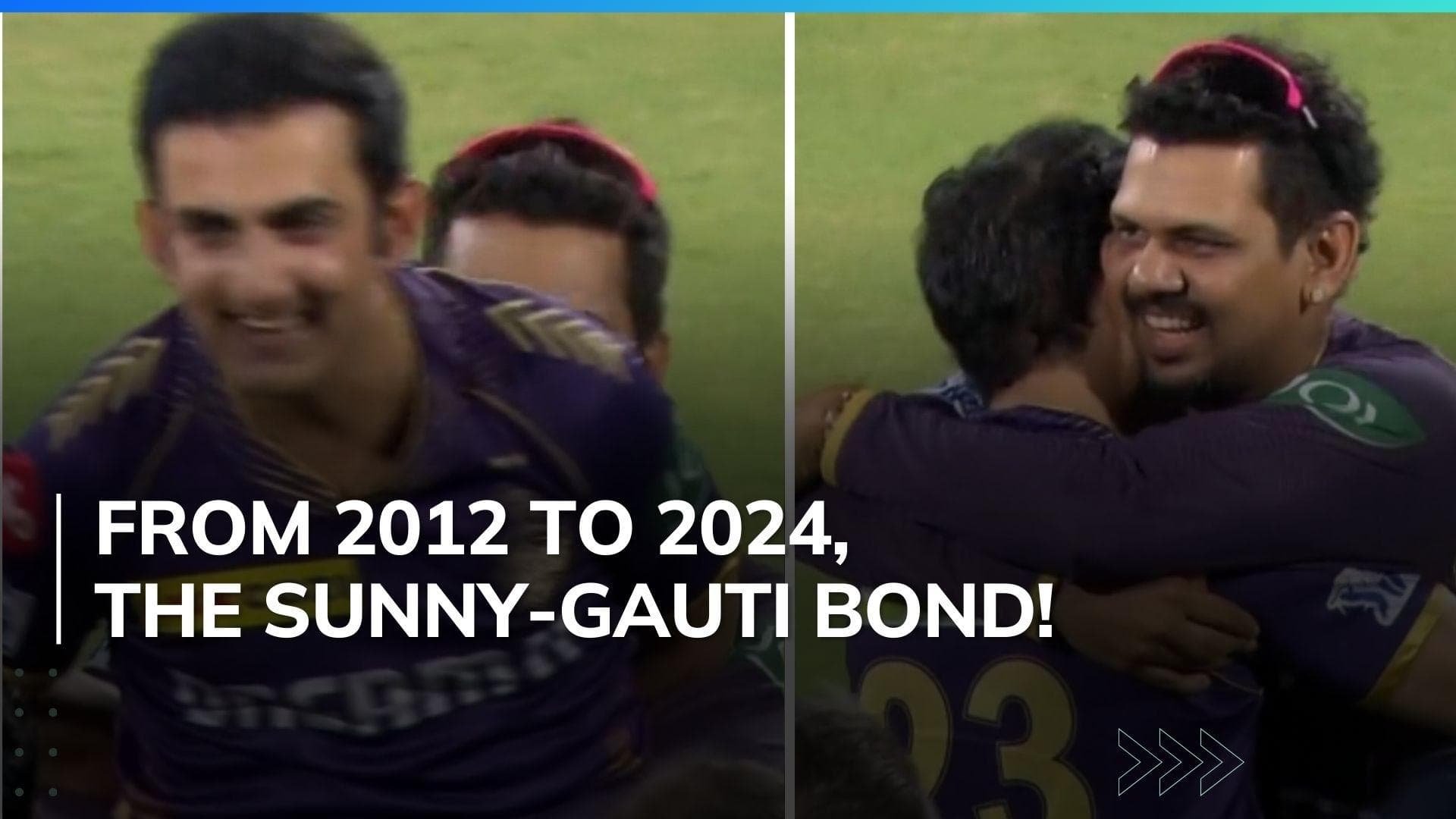 Watch: Gautam Gambhir and Sunil Narine's viral celebration after KKR win IPL 2024 | KKR vs SRH