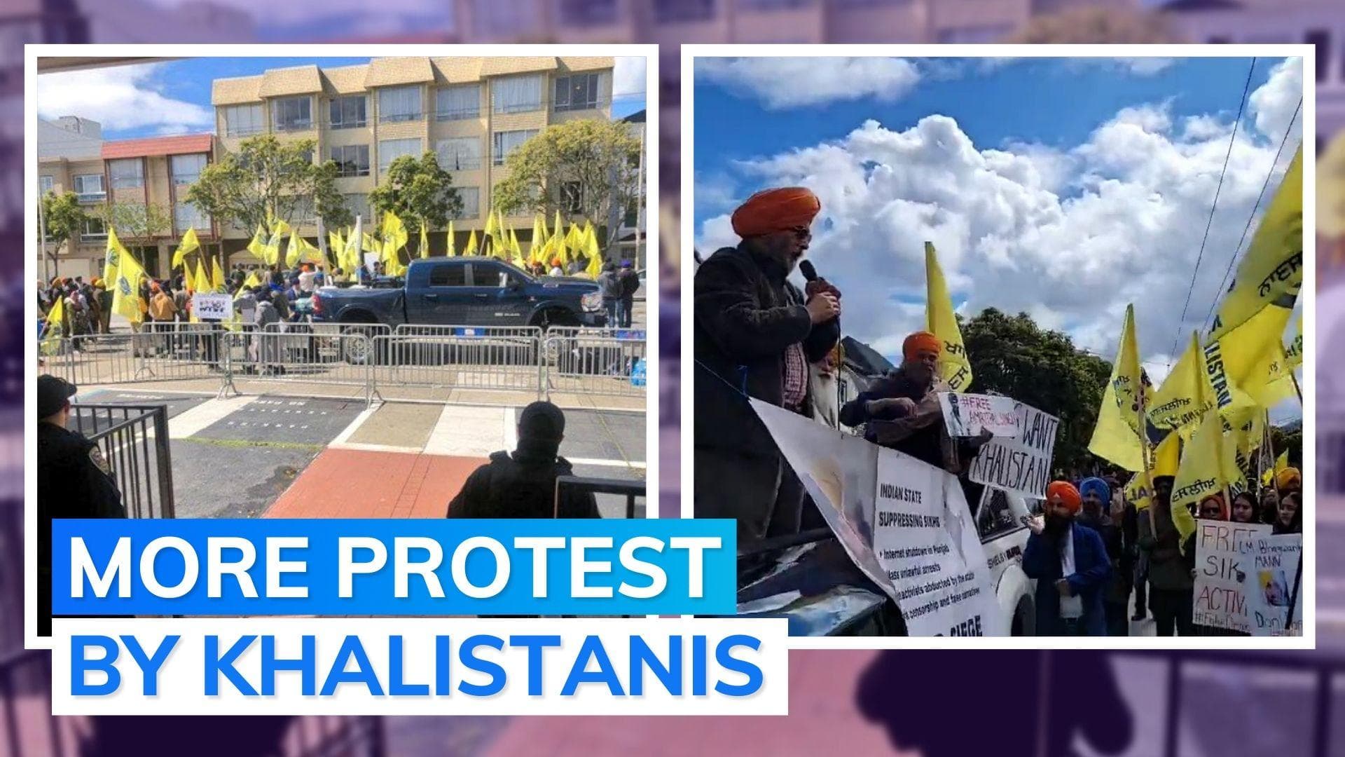 Increased security outside Indian consulate in San Francisco as Khalistanis protest