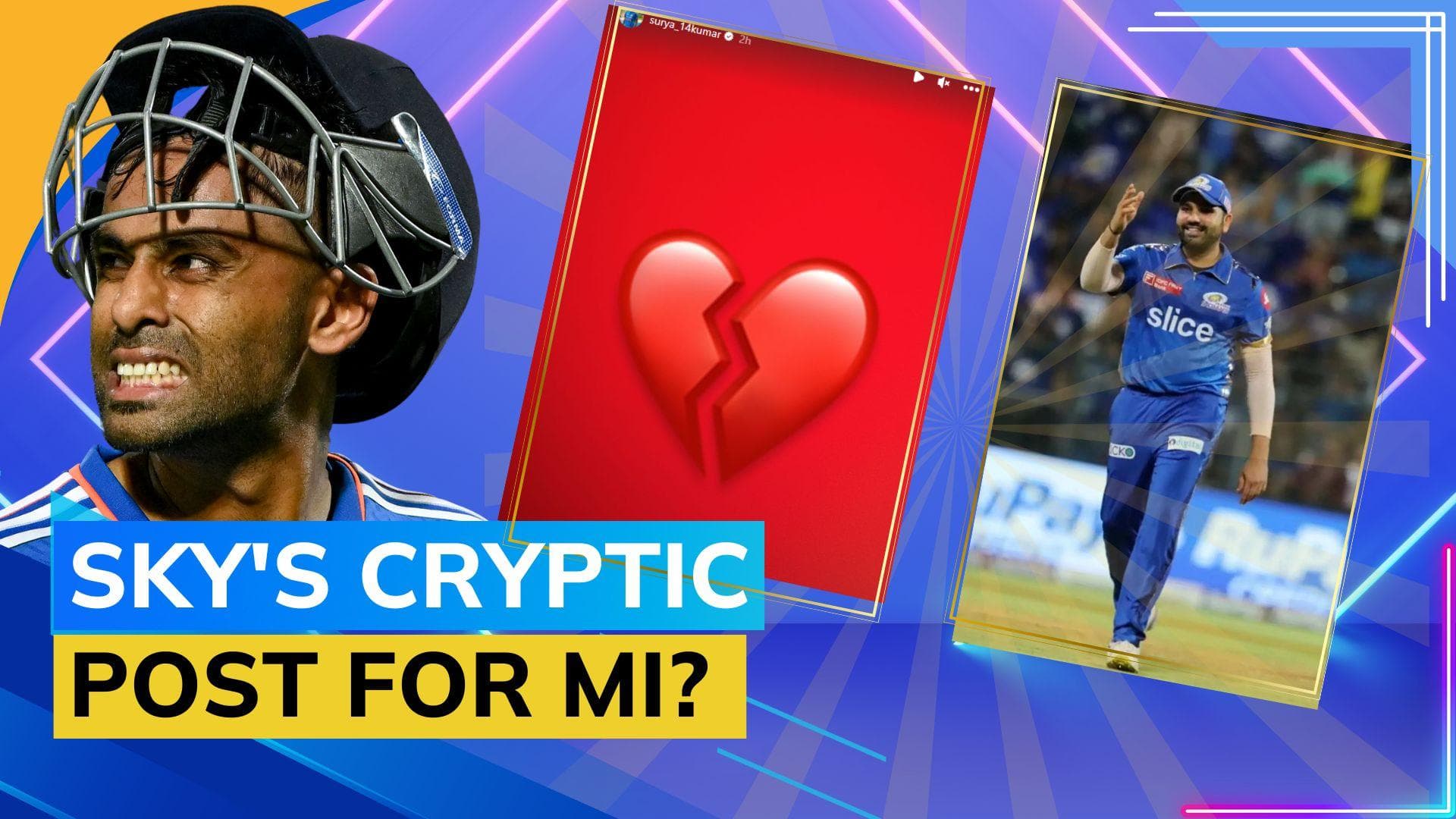 Suryakumar Yadav posts 'broken heart' Instagram story after Mumbai Indians remove Rohit Sharma as captain