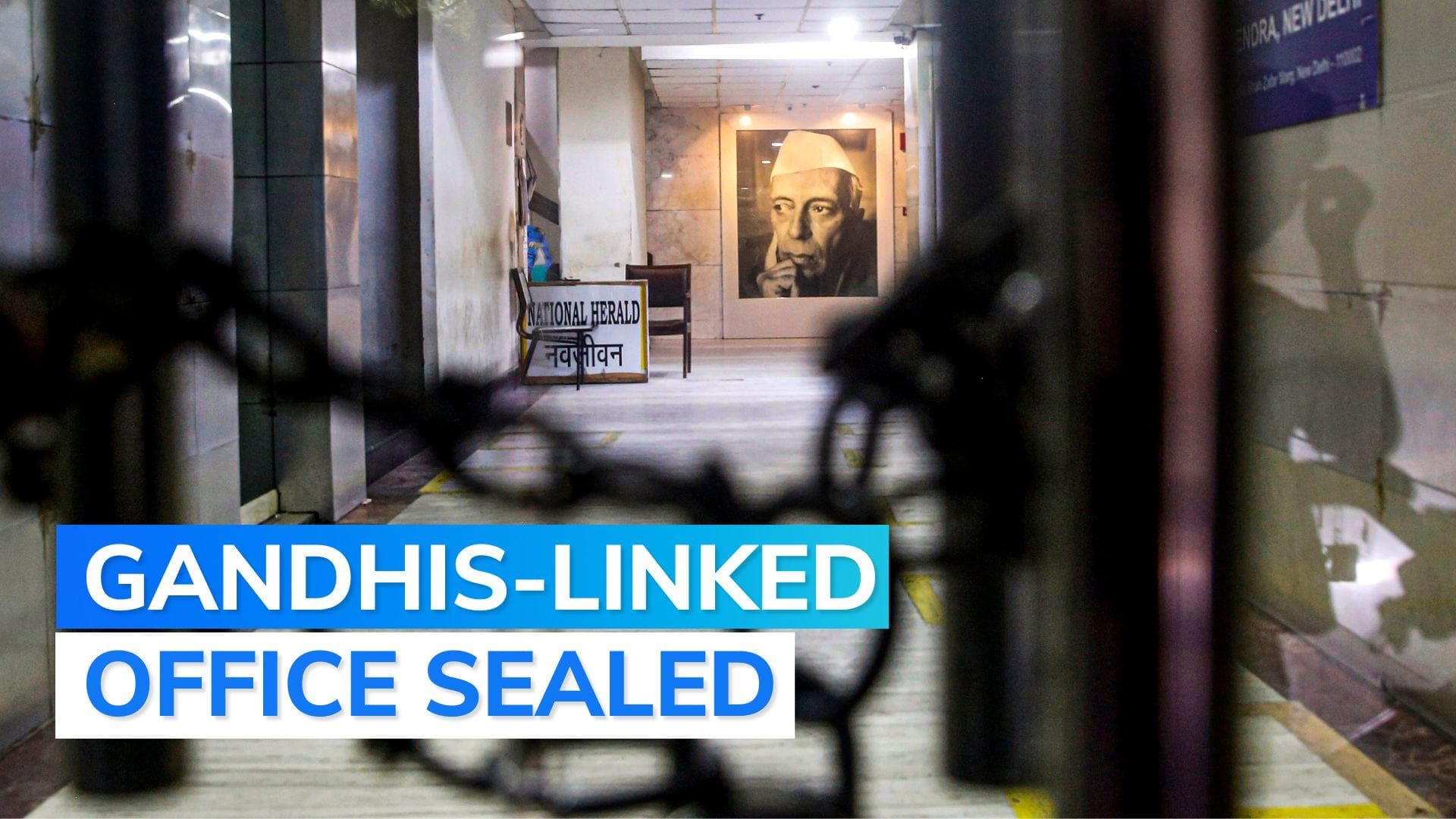 ED seals National Herald office a day after raids, security outside Sonia Gandhi's house