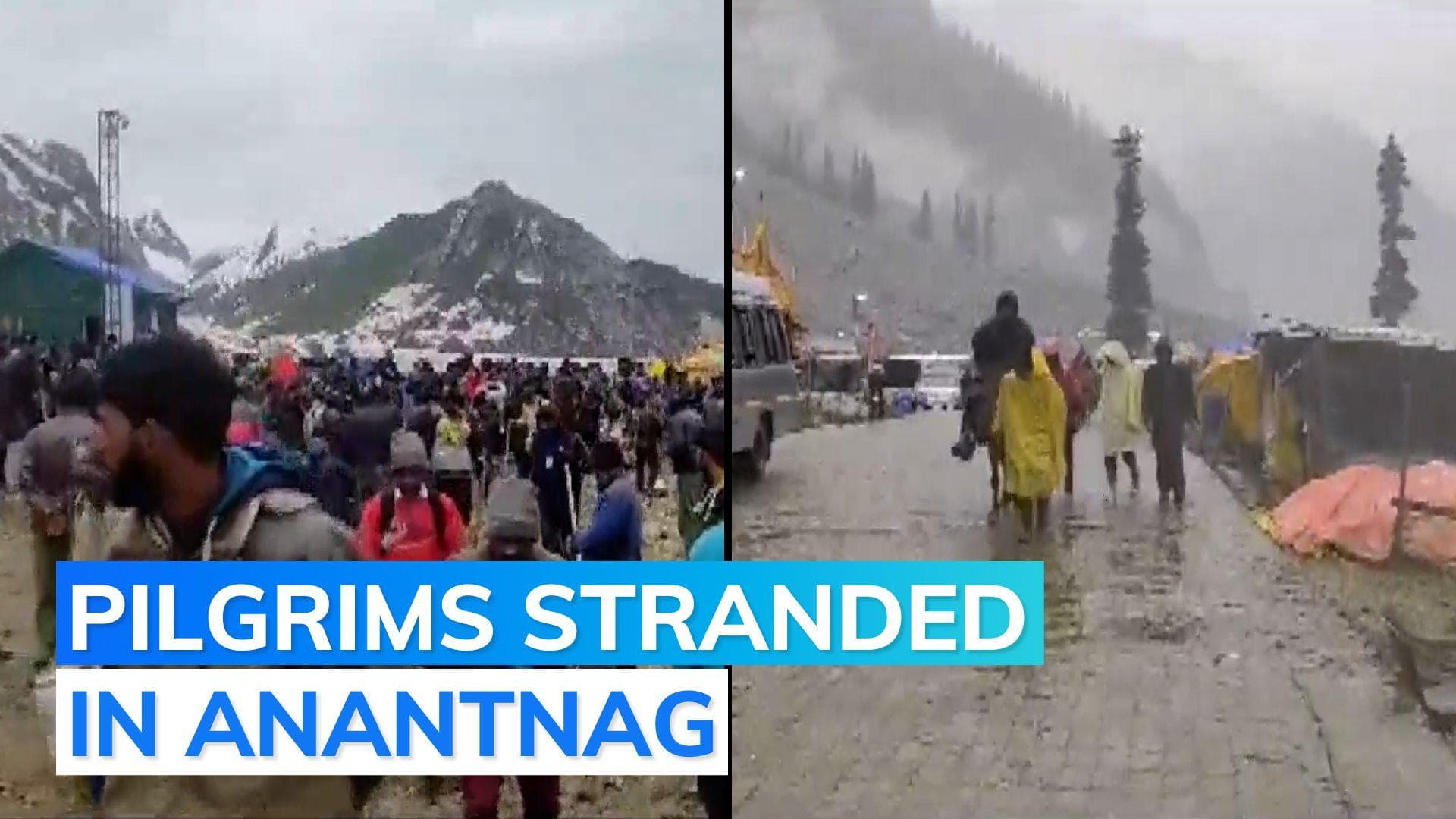 As weather conditions improve, Amarnath Yatra resumes after three days 