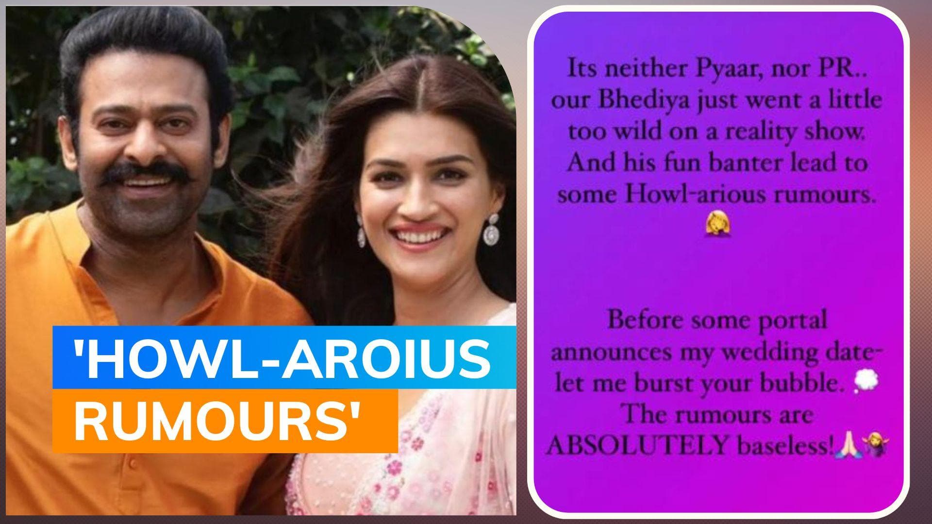 Kriti Sanon reacts to Prabhas dating rumours, says it's 'neither pyaar nor PR'