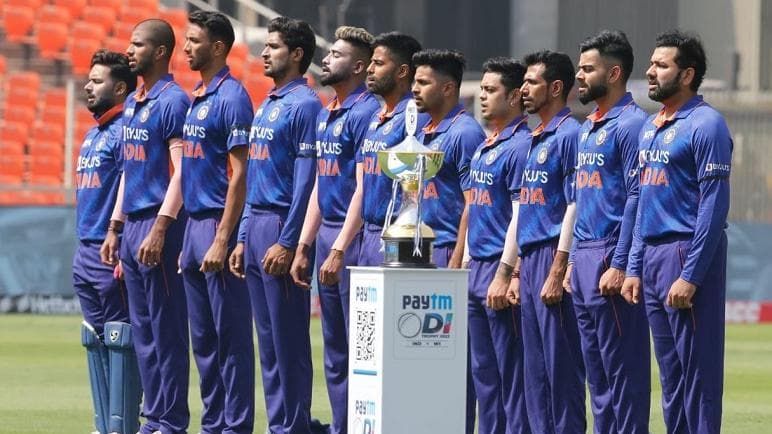 IND vs WI 1st ODI: Team India sports black armbands in tribute to Lata Mangeshkar