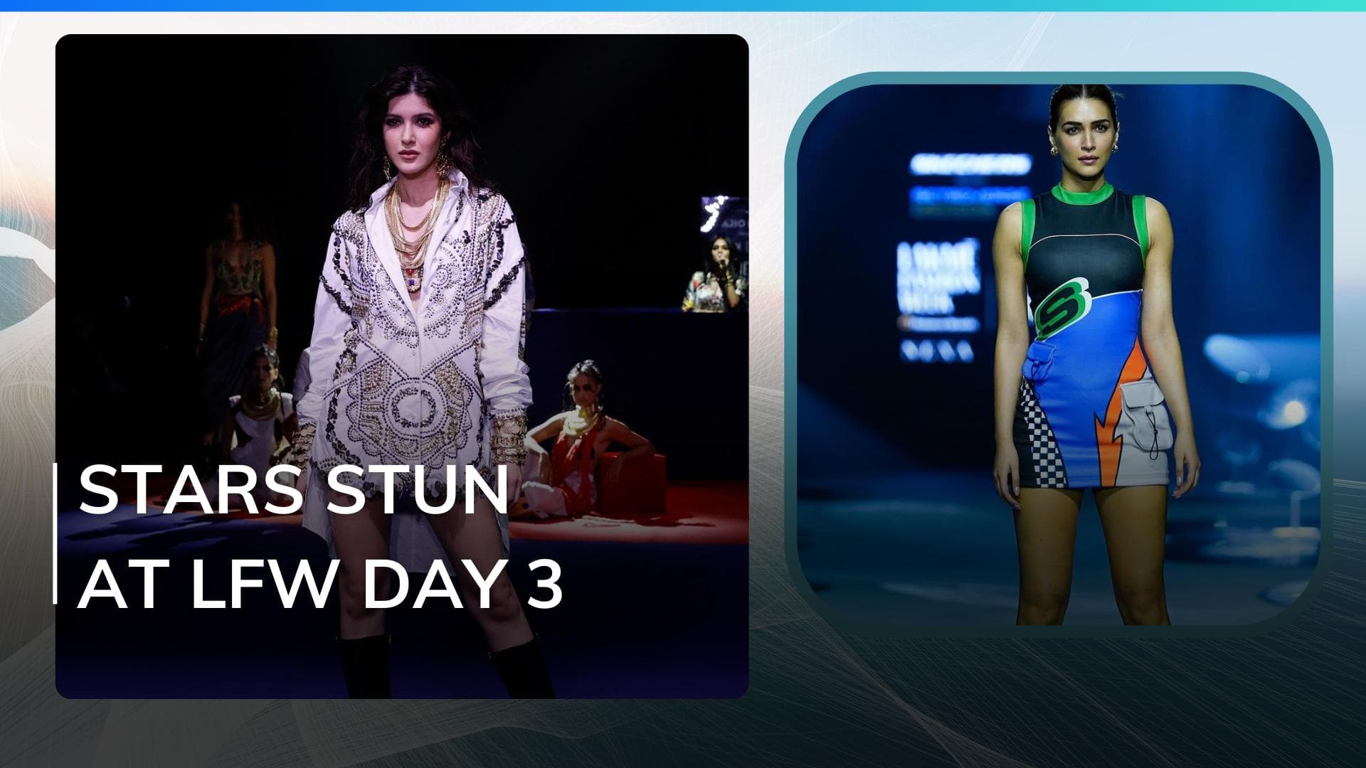 Lakme Fashion Week Day 3: Kriti Sanon dazzles in retro look, Shanaya Kapoor stuns in shirt dress