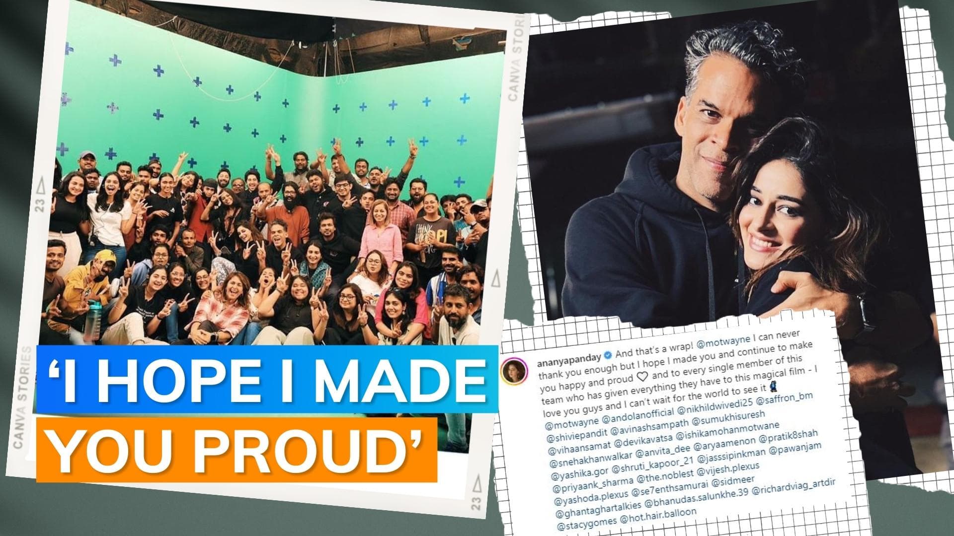 Ananya Panday wraps ups shoot of her upcoming film with Vikramaditya Motwane