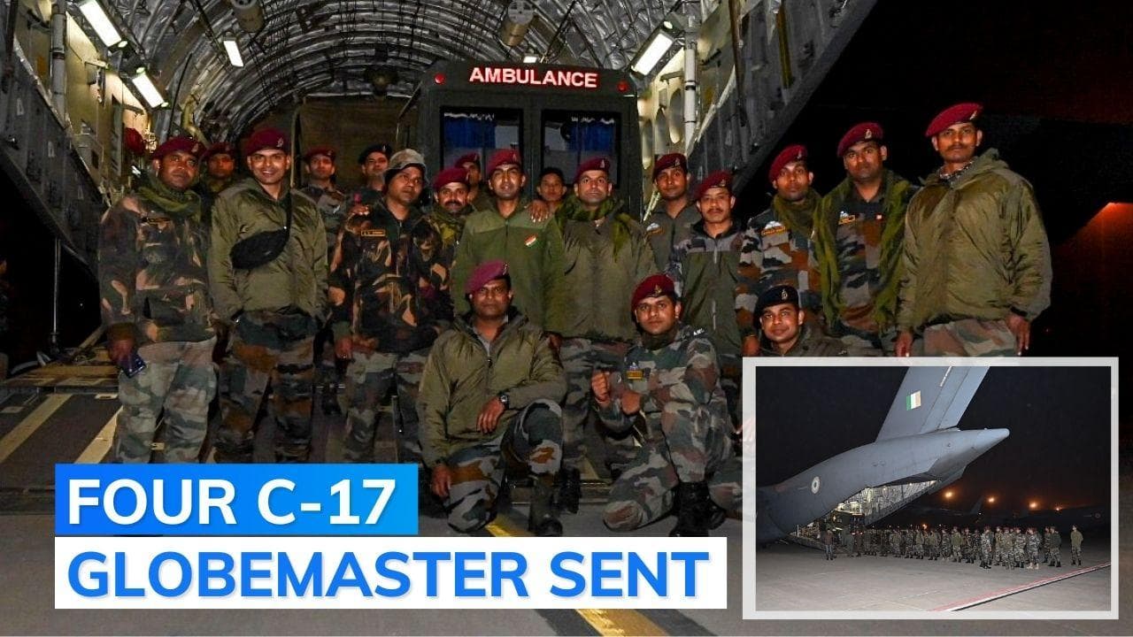 India sends 4th IAF aircraft to Turkey with relief materials, medical team