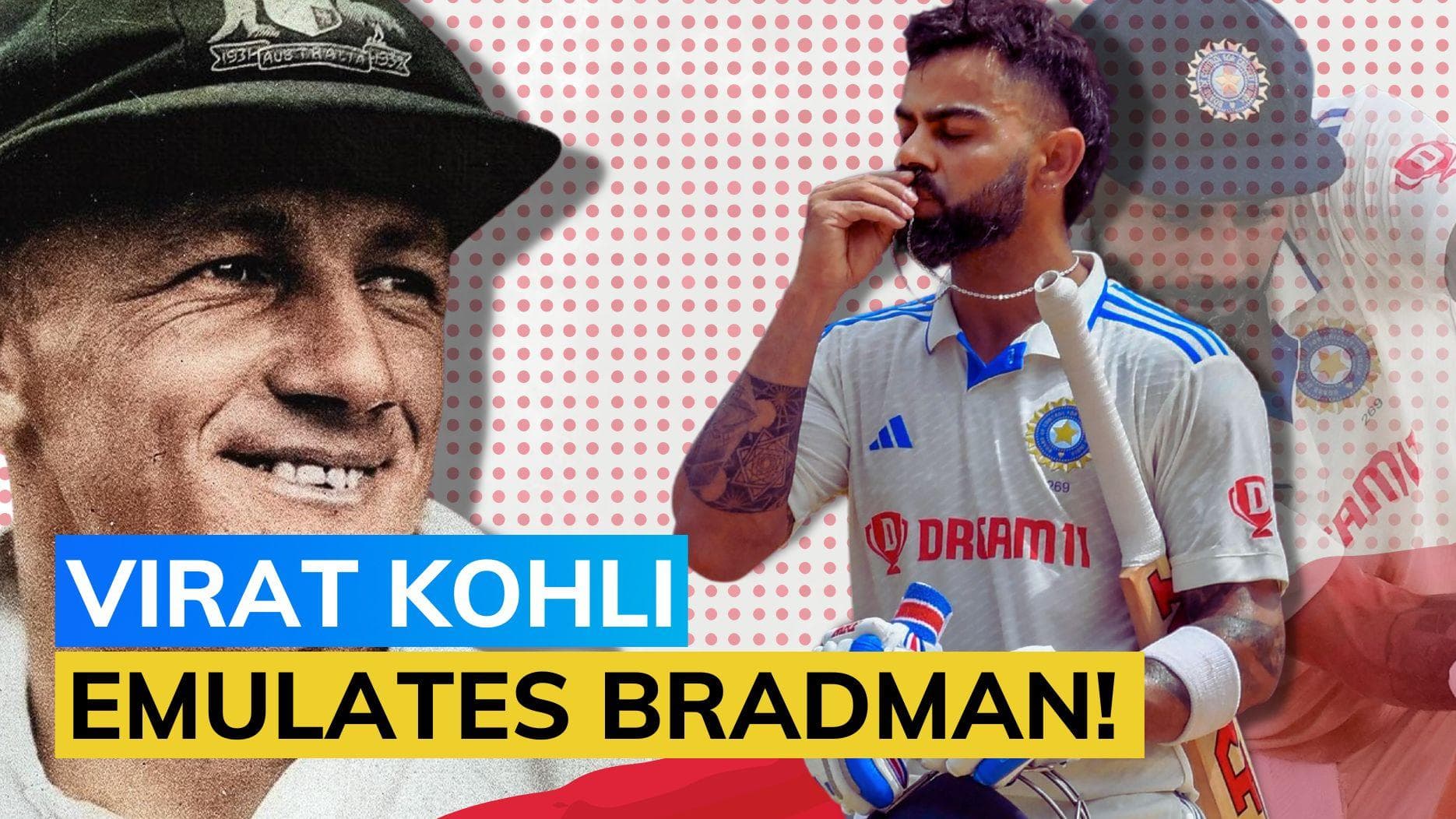 IND vs WI: Virat Kohli equals Sir Don Bradman's record with 29th Test ton