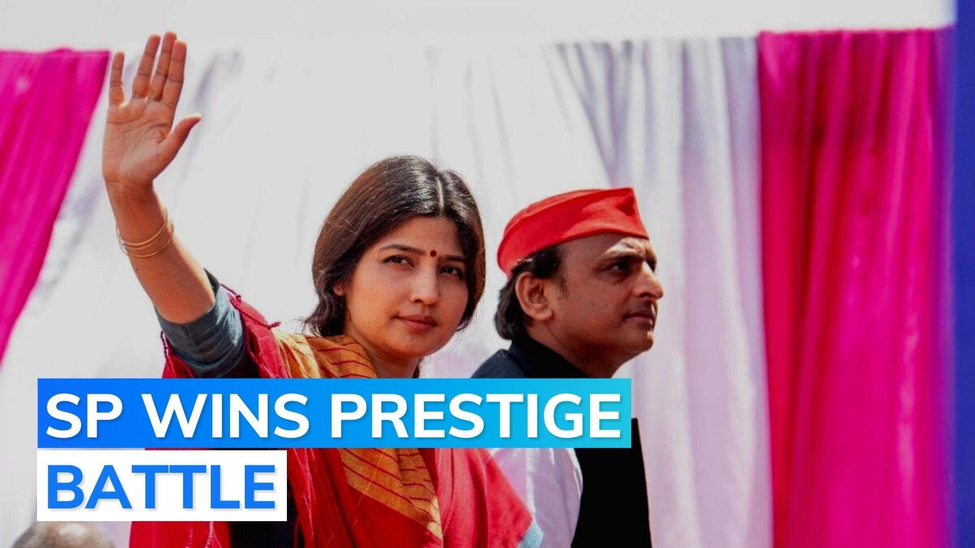 UP Lok Sabha bypoll: Dimple Yadav wins Mainpuri, SP retains stronghold