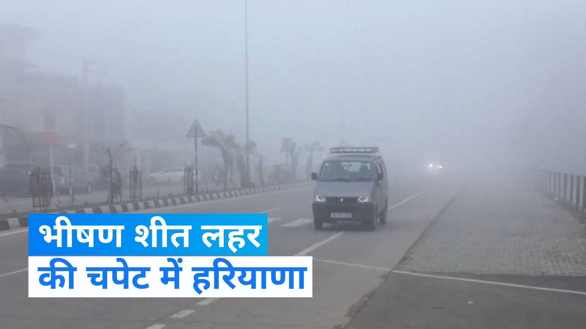 Haryana Weather Update: हरियाणा में सर्दी के सितम के साथ कोहरे का कहर, जानें- आपके इलाके के मौसम का हाल