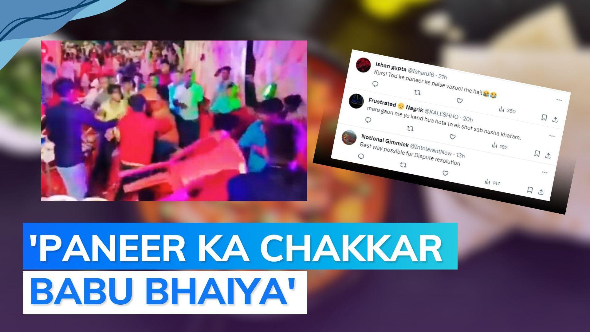 No paneer in matar paneer leads to brawl at Indian wedding, video goes viral