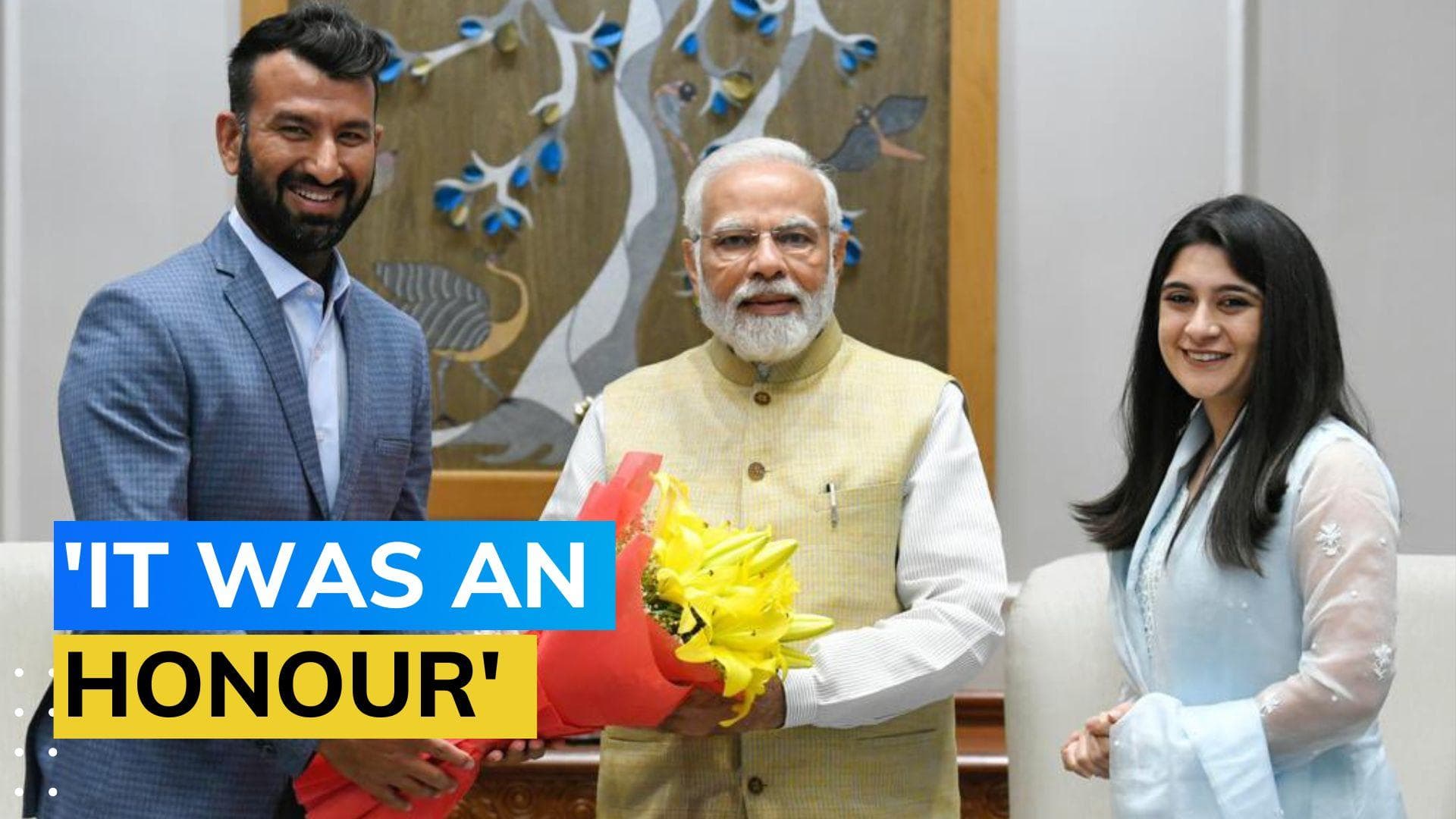 IND vs AUS: Cheteshwar Pujara meets PM Modi ahead of 100th Test