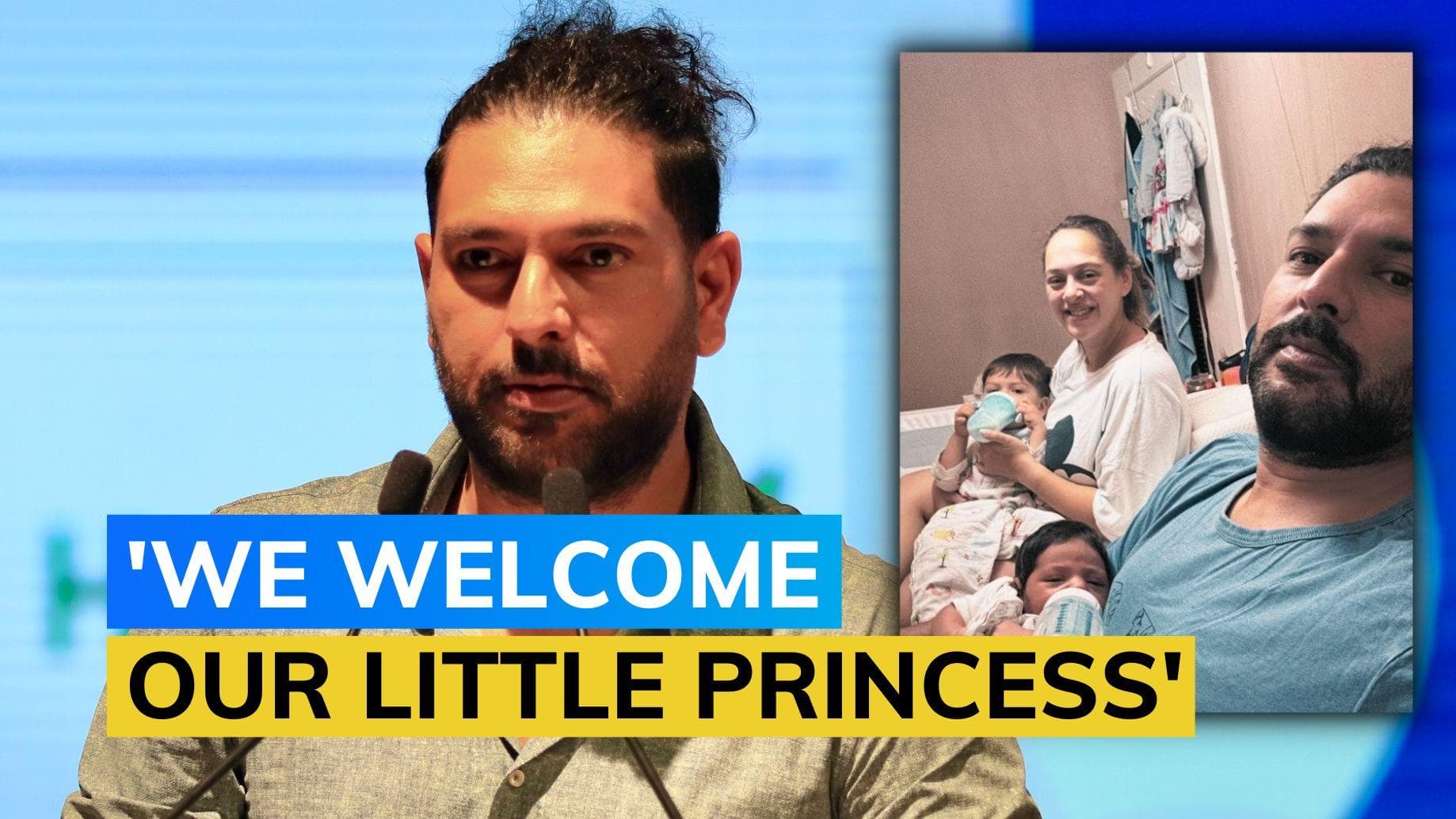 Yuvraj Singh shares first picture of newborn daughter, names her 'Aura'