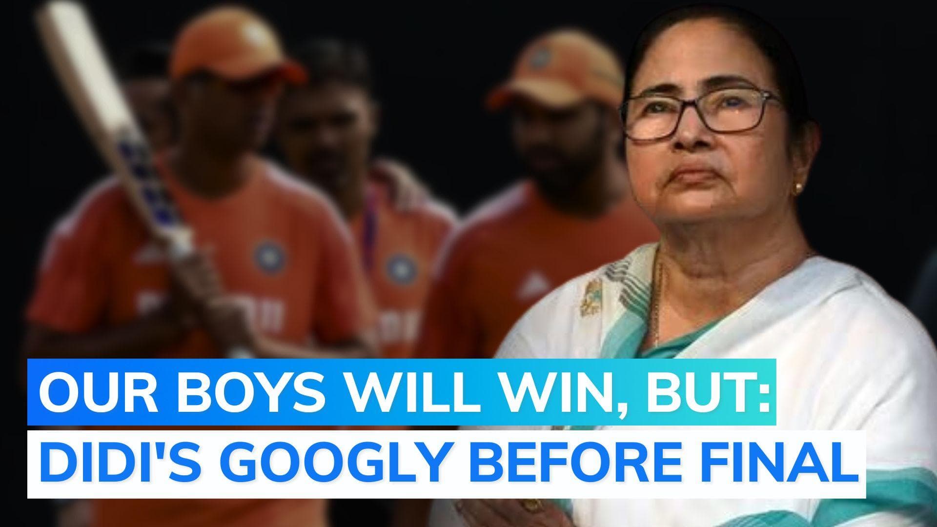 ICC Word Cup final: Mamata says Modi govt saffronised jersey of Indian cricket team
