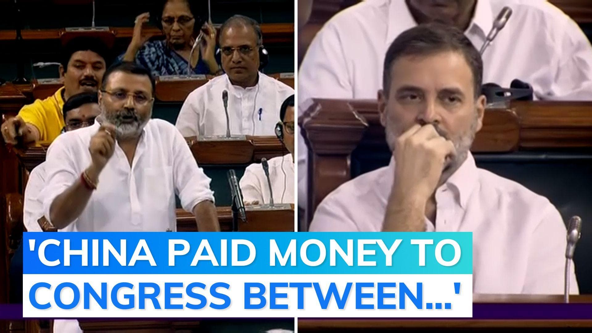 Uproar in Lok Sabha after BJP MP raises NYT report, accuses Congress of Chinese links