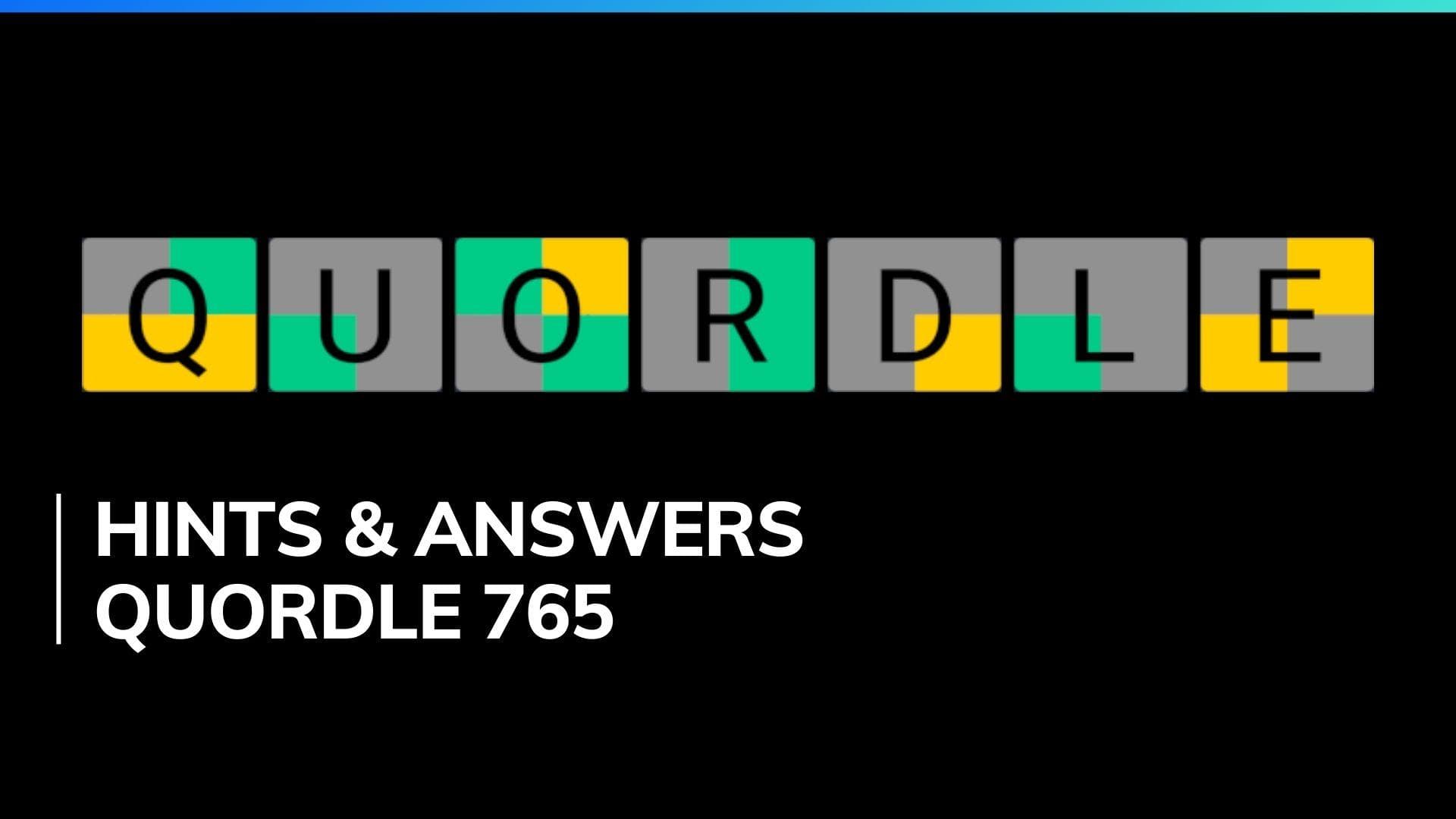 Quordle 765 Hints and Answers for February 28, 2024: Brain training and vocabulary expansion