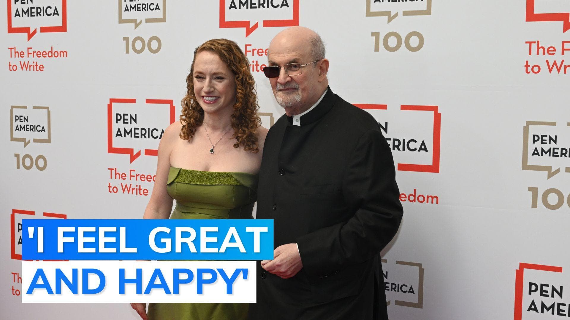 Salman Rushdie makes first in-person public appearance since stabbing