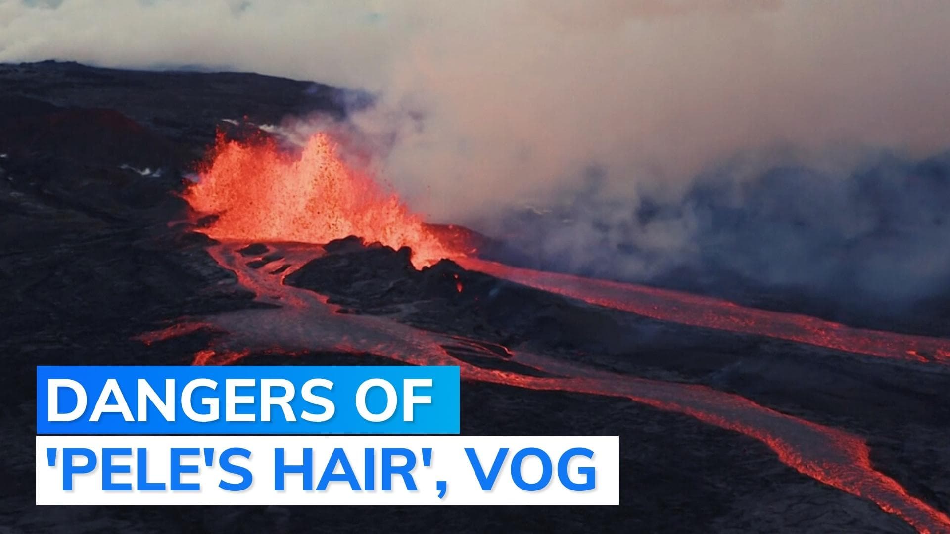 Does Hawaii's Mauna Loa volcanic eruption pose any hazards?