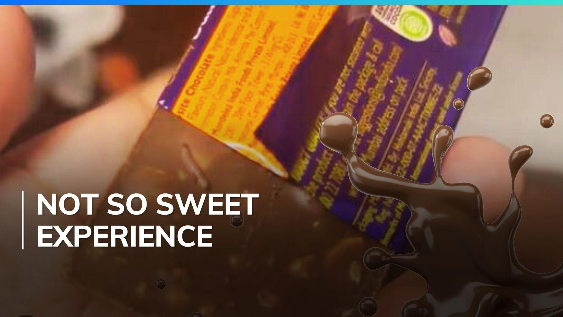 Hyderabad man's chocolate day goes awry after finding worm inside snack bar | Watch