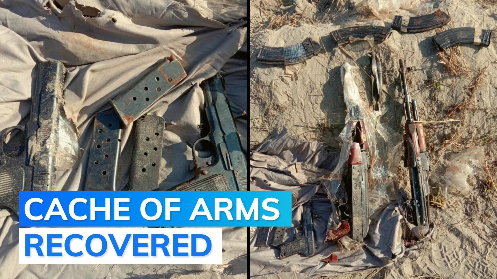 Punjab: AK-47 rifles, magazines recovered by BSF a day after Tarn Taran attack